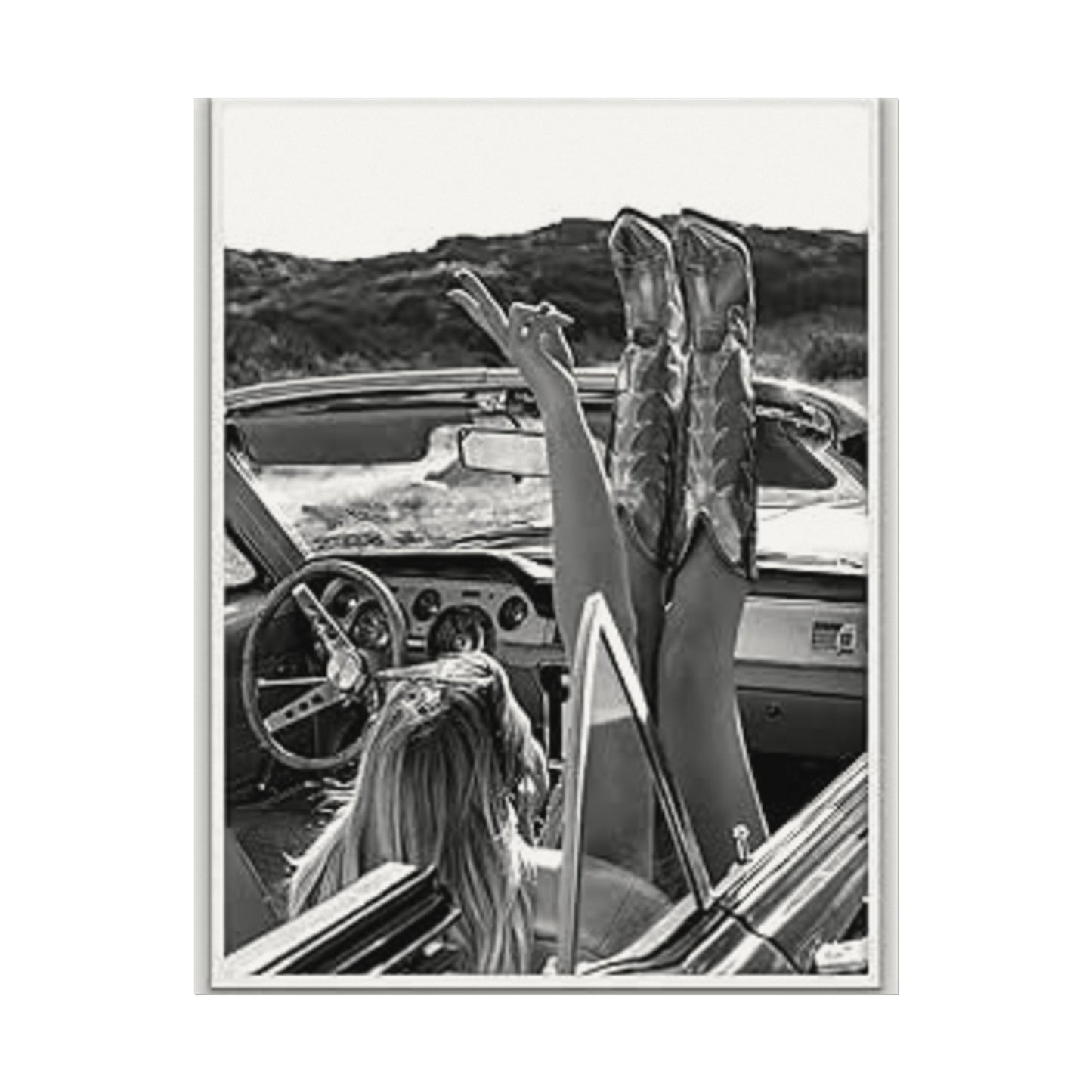 Wild At Heart – Western Textured Watercolor Matte Posters