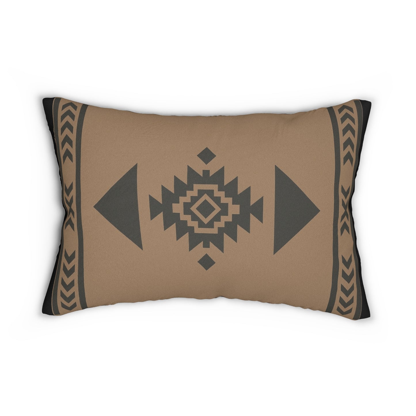 2 In 1 Brown & Stone White Western Pattern Lumbar Pillow, Farmhouse Decor, Cozy Home Accent, Unique Gift for Animal Lovers, Boho Cushion
