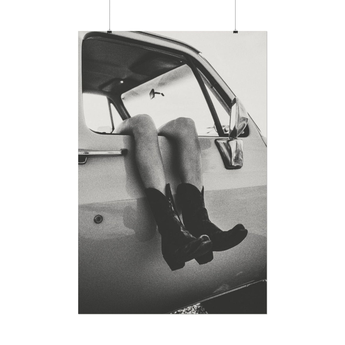 Kick'n Off The Dust— Saddle Up Western Textured Watercolor Matte Posters