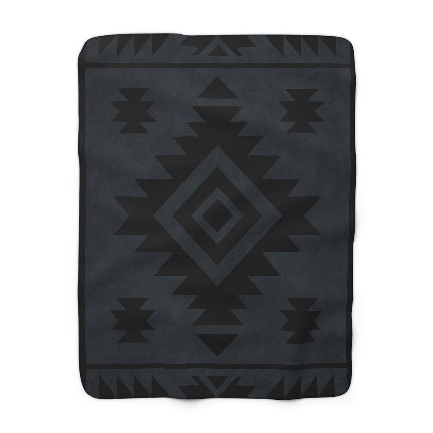 Rodney Sherpa Fleece Blanket - Modern Tribal Design, Perfect for Home Decor, Gift for Him/Her, Winter Warmth, Beach Blanket