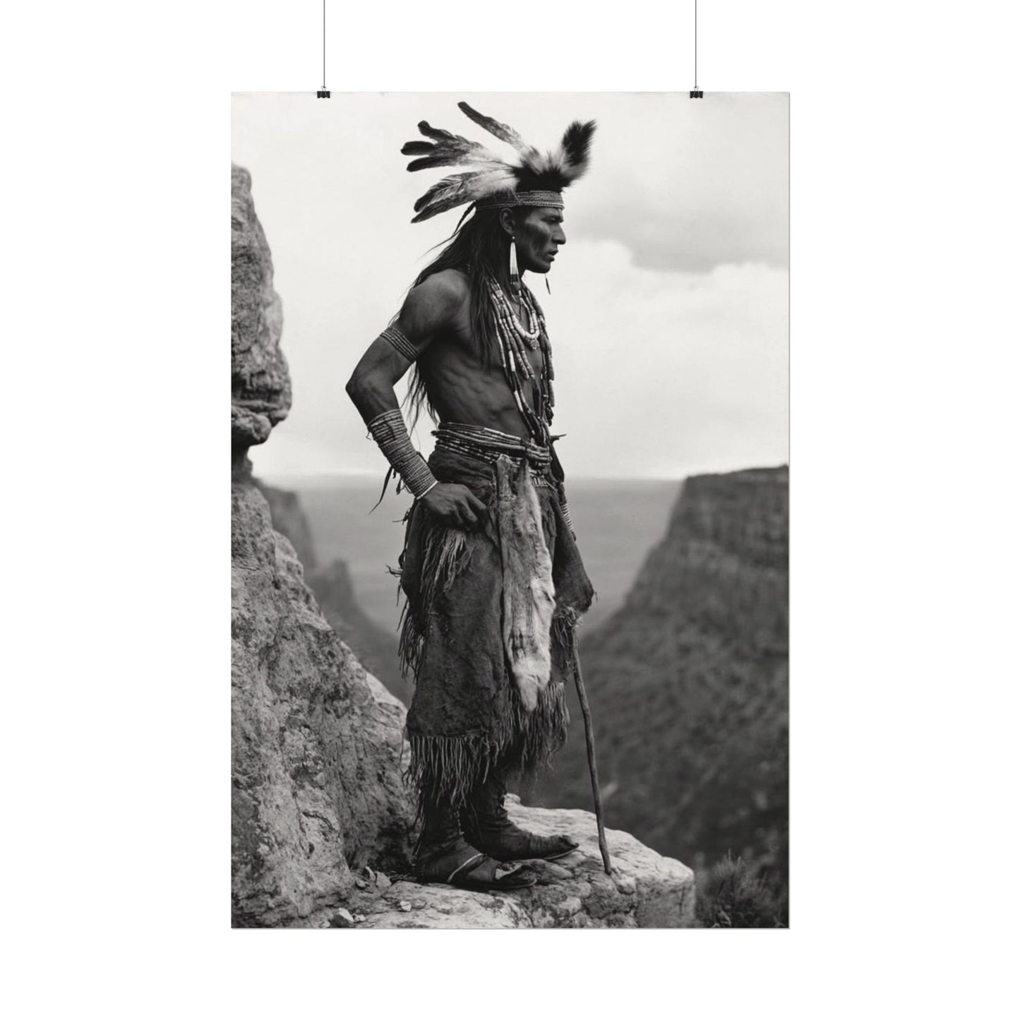 Sacred Horizons – Western Textured Watercolor Matte Posters