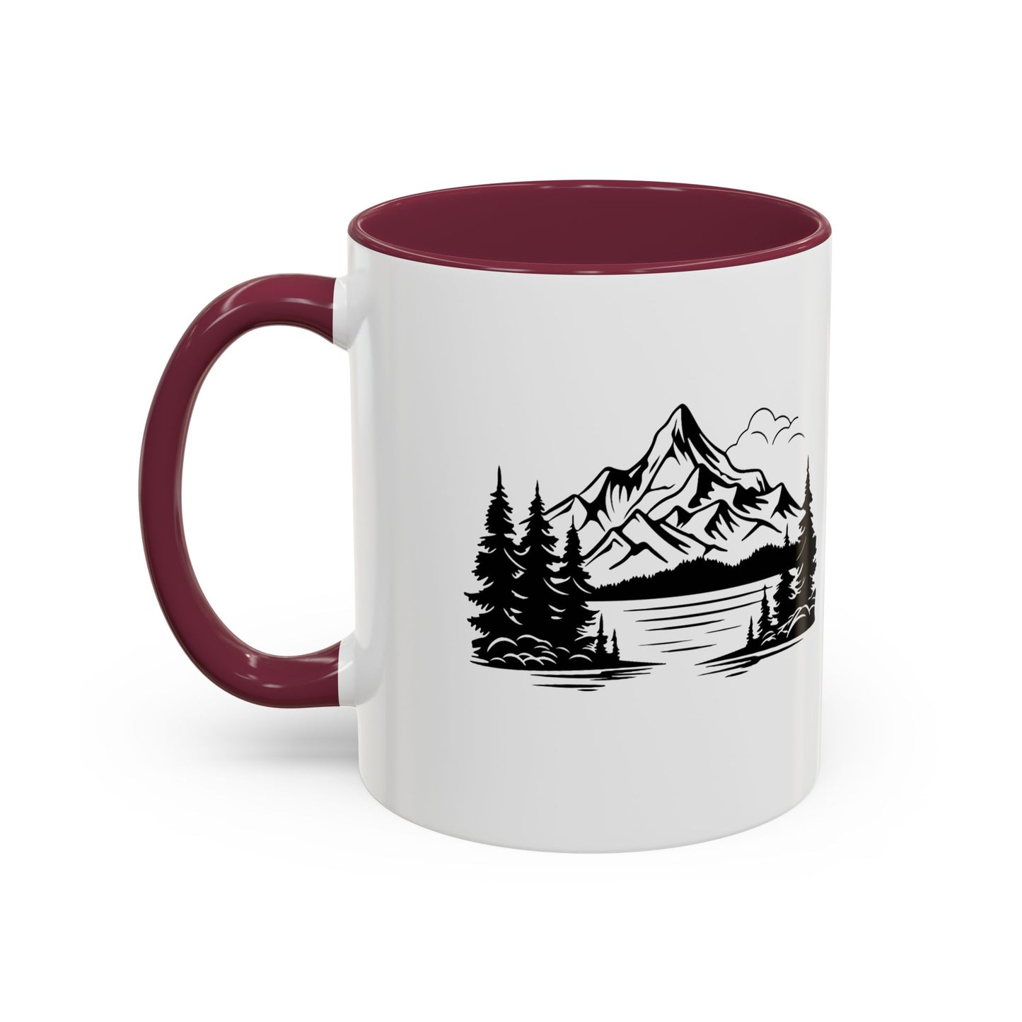 Mountain View Coffee Mug, Inspirational Nature Cup, Outdoor Lover Gift, Adventure Lover's Drinkware, Travel Mug