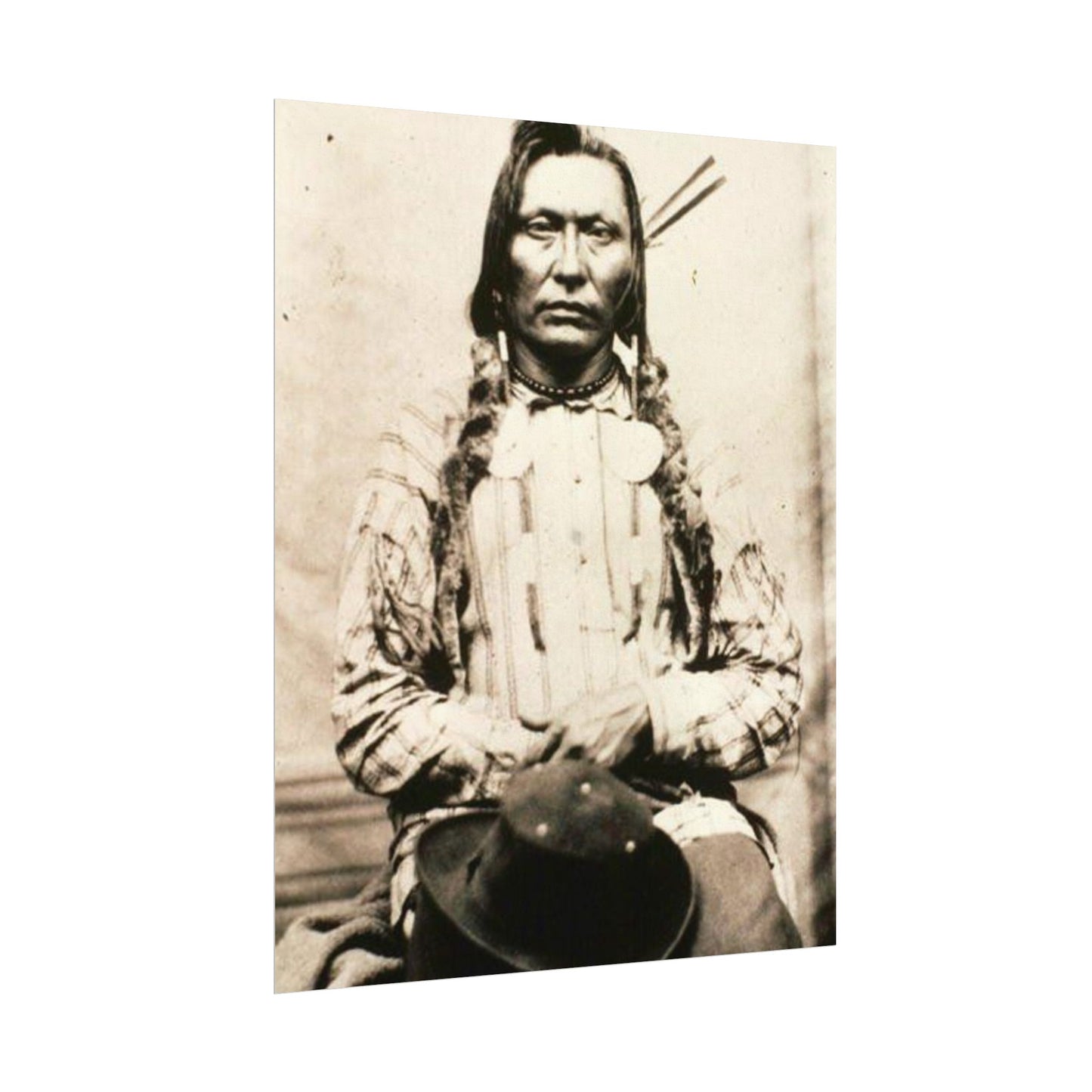 Shadow Warrior – Western Textured Watercolor Matte Posters