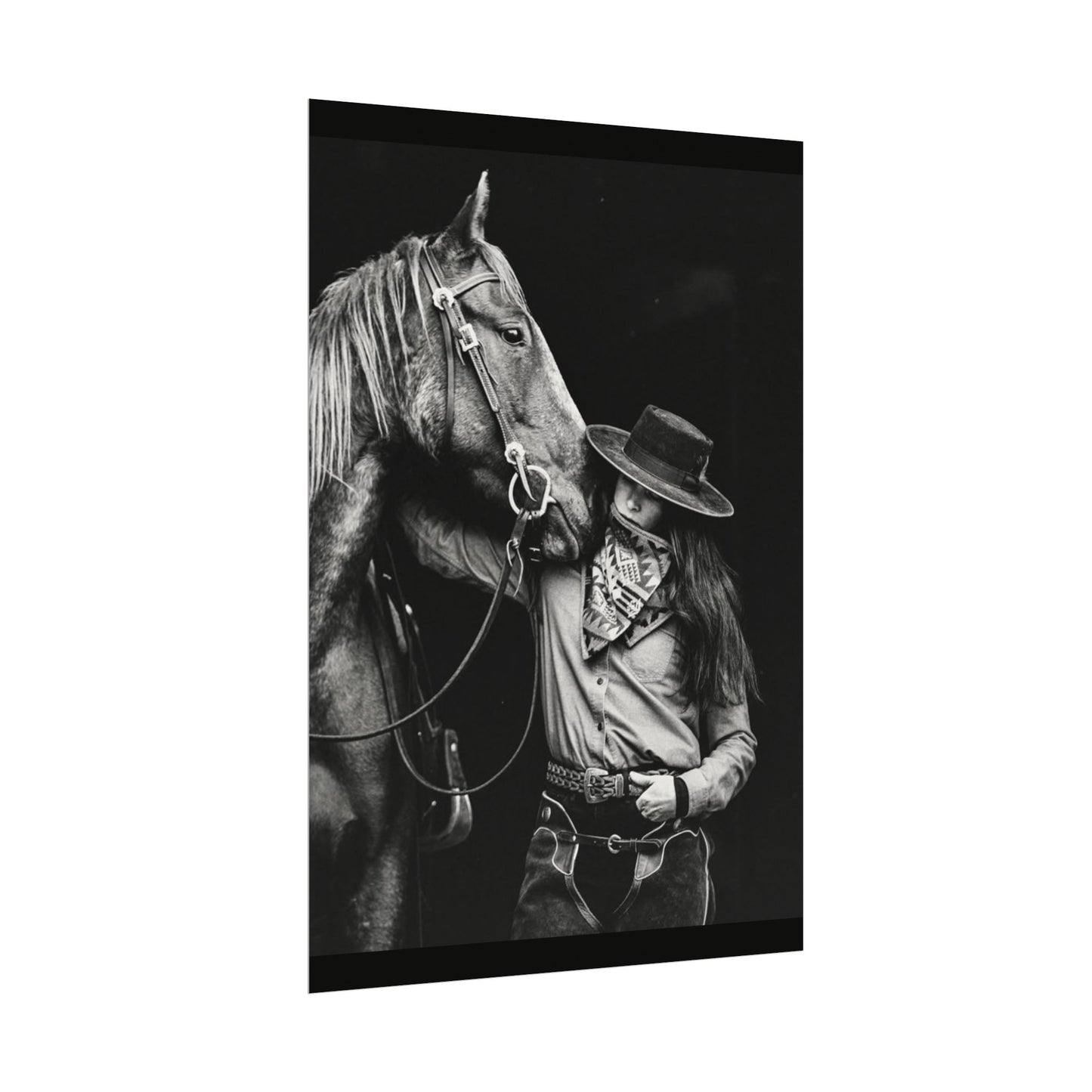 A Whisper Between Friends  – Western Textured Watercolor Matte Posters