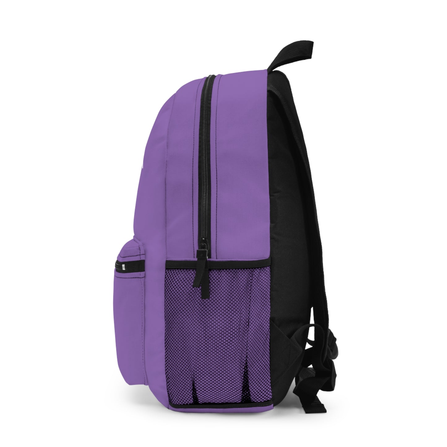 Purple Adventure Awaits Black Backpack - Stylish Travel Bag for School, Hiking, Gym, Outdoor Adventures, Everyday Use, Trendy Gift Idea