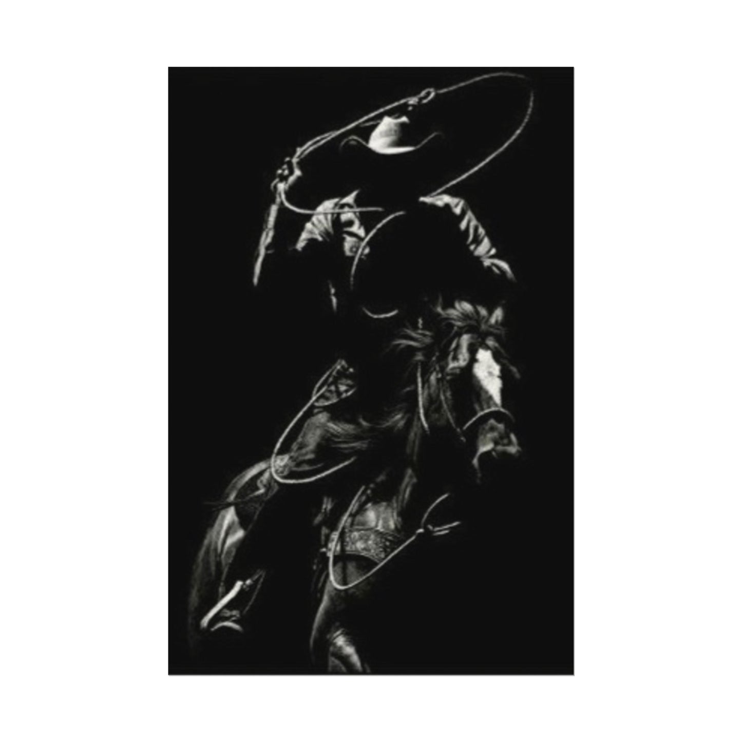 The Ropers Mark – Western Textured Watercolor Matte Posters