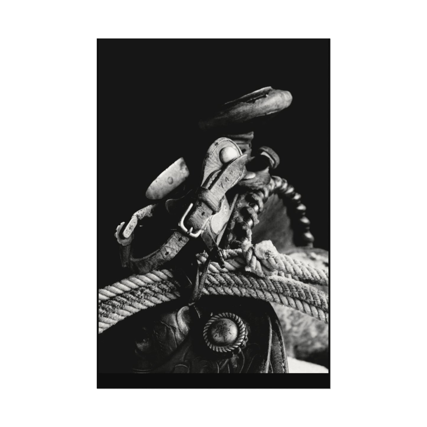 Saddle Up – Western Textured Watercolor Matte Posters