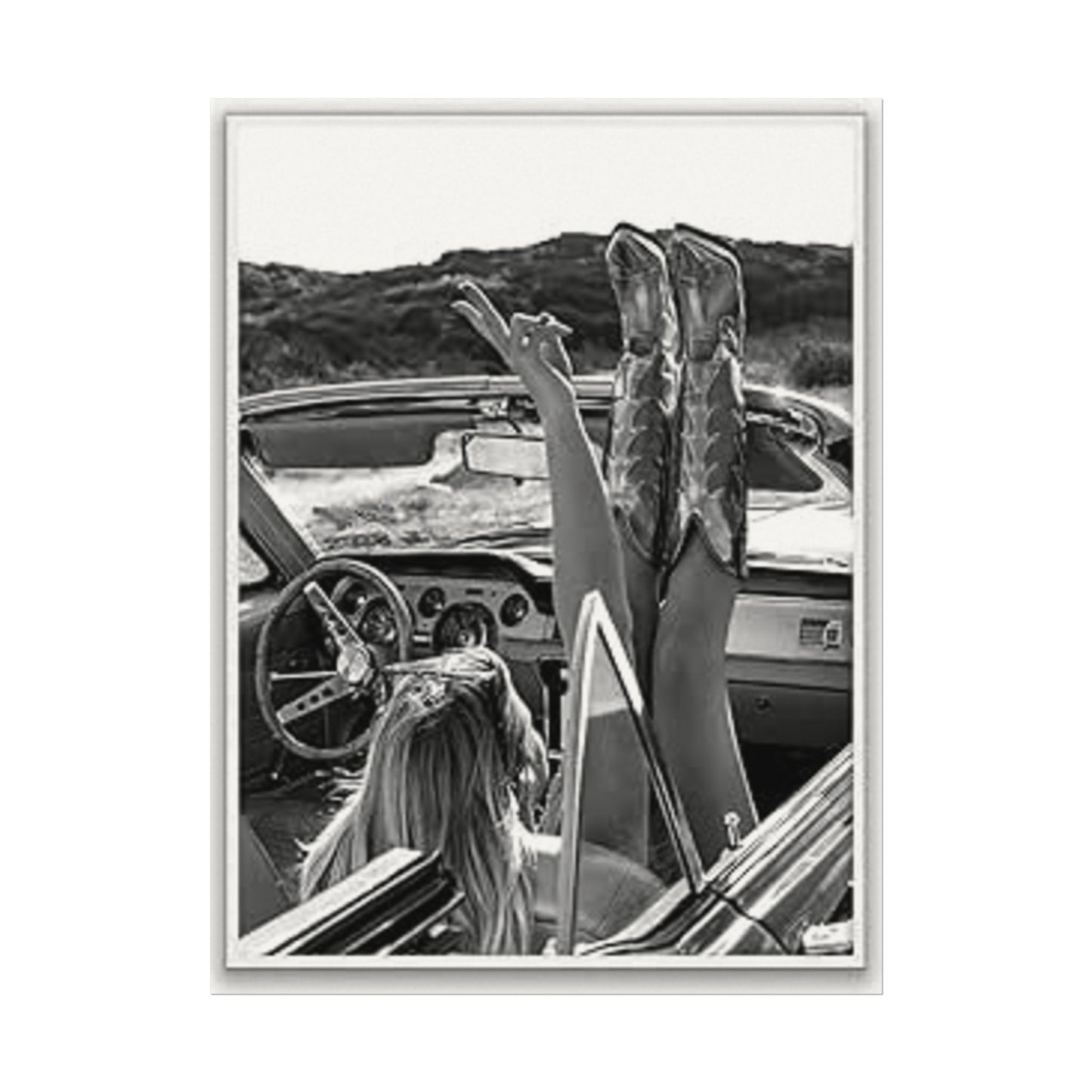 Wild At Heart – Western Textured Watercolor Matte Posters