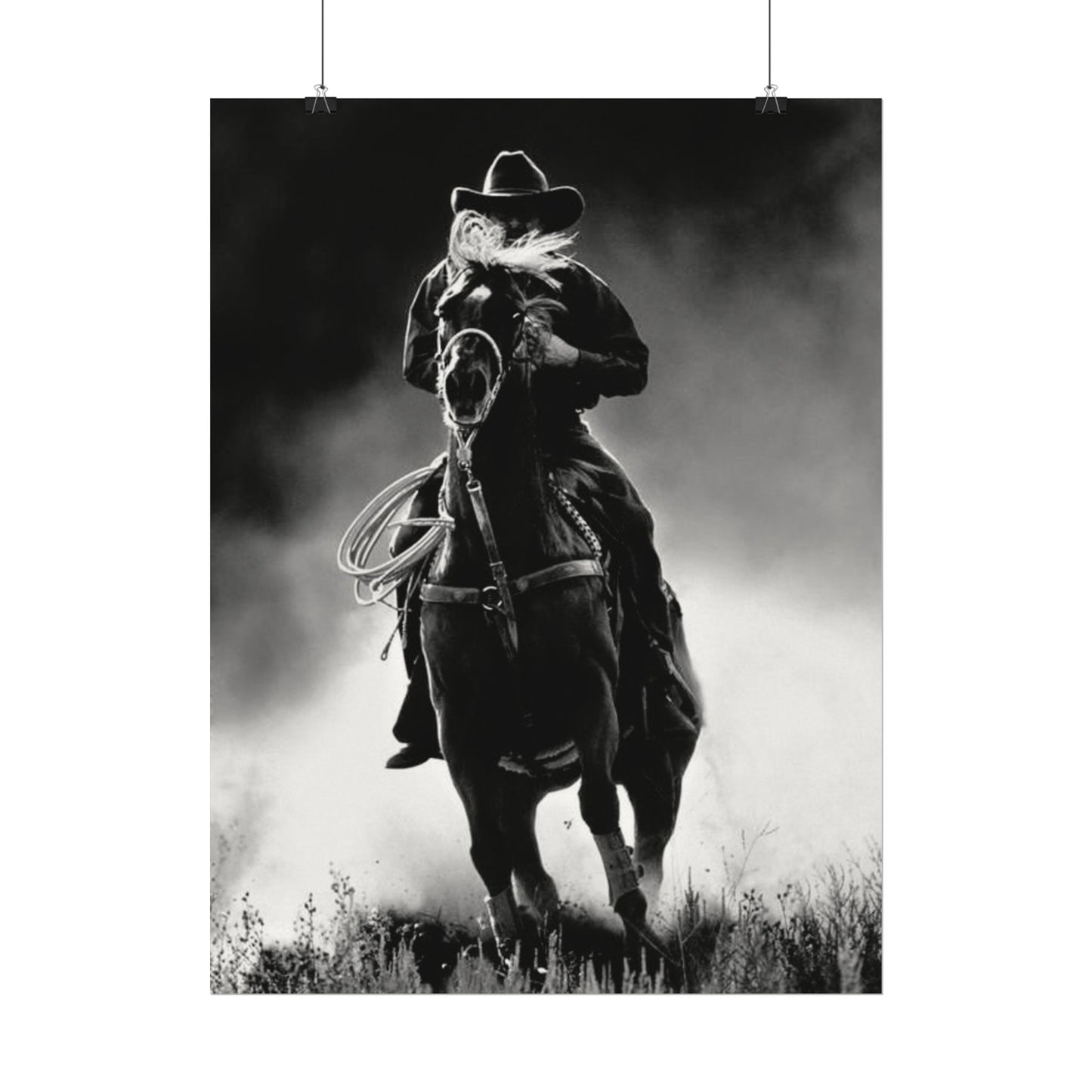 Untamed Dust & Thunder Textured Watercolor Matte Posters