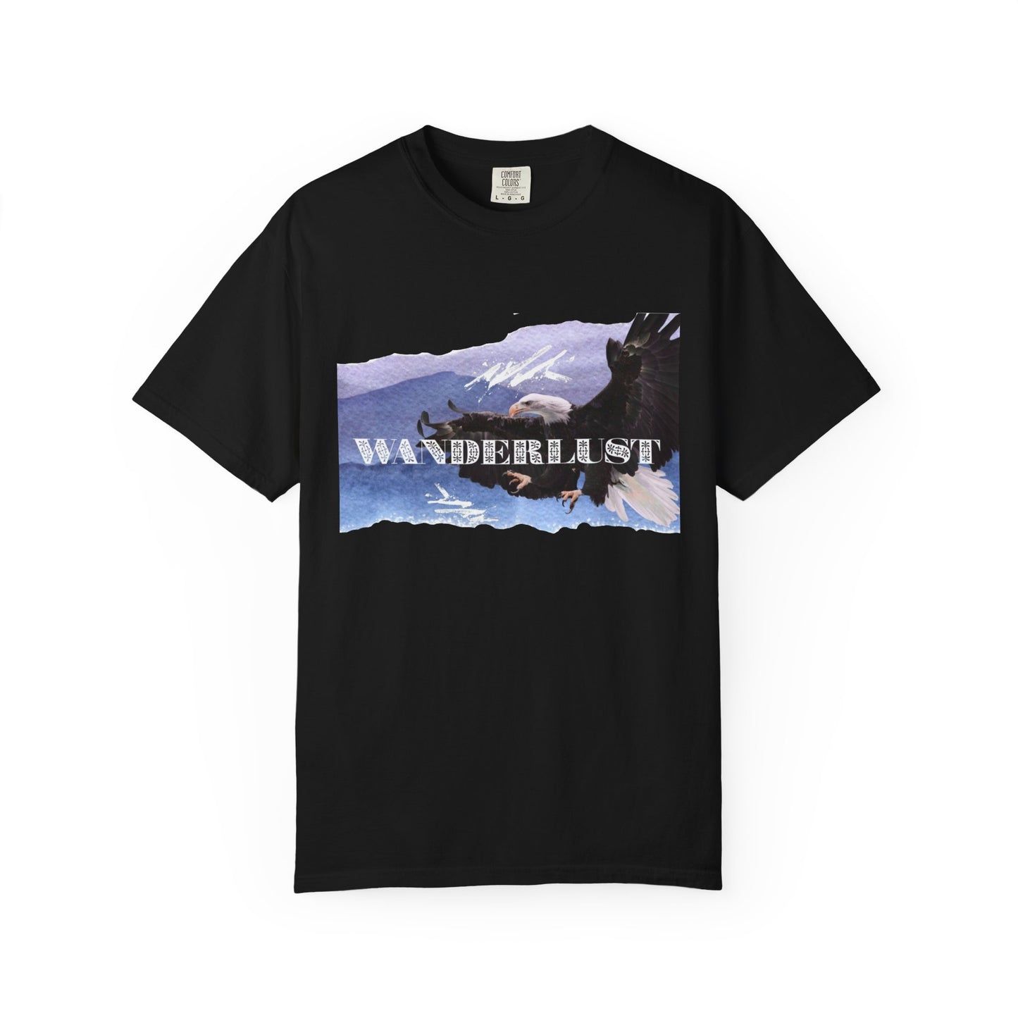 Soaring High Wildlife Adventure Tee Unisex Garment-Dyed T-shirt, Boho Nature Tee, Camping Shirt, Adventure Apparel, Gift for Wilderness Lovers, Angler Lover Giftd