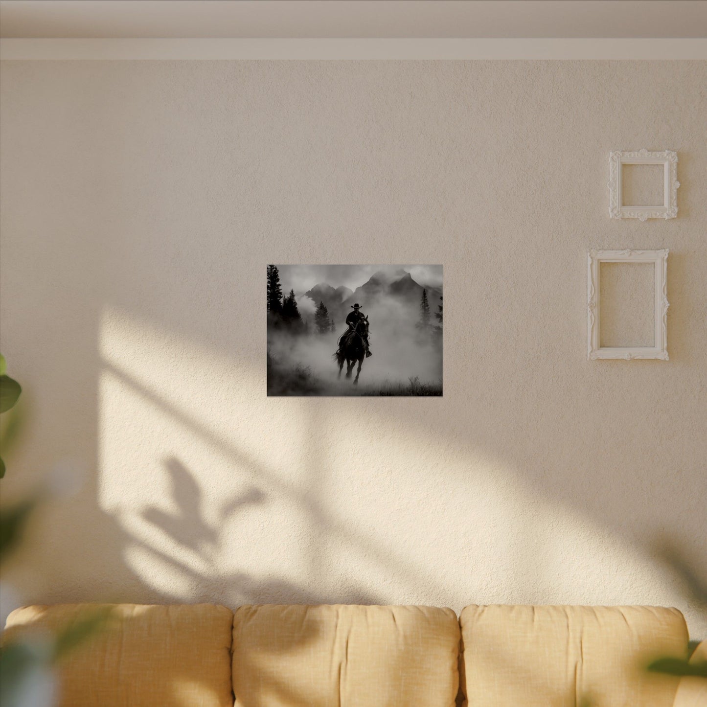 Storm Rider– Western Textured Watercolor Matte Posters