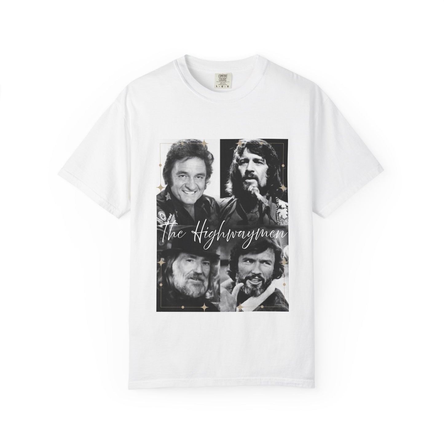 The Highwaymen Unisex Garment-Dyed T-Shirt, Vintage Music Tee, Country Music Apparel, Gift for Music Lovers, Concert Shirt