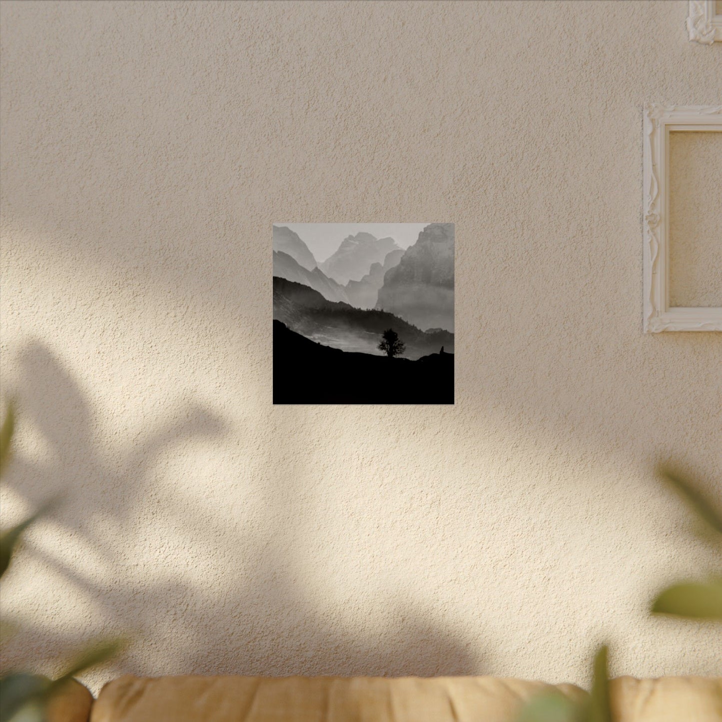 Cascading Mountains– Western Textured Watercolor Matte Posters