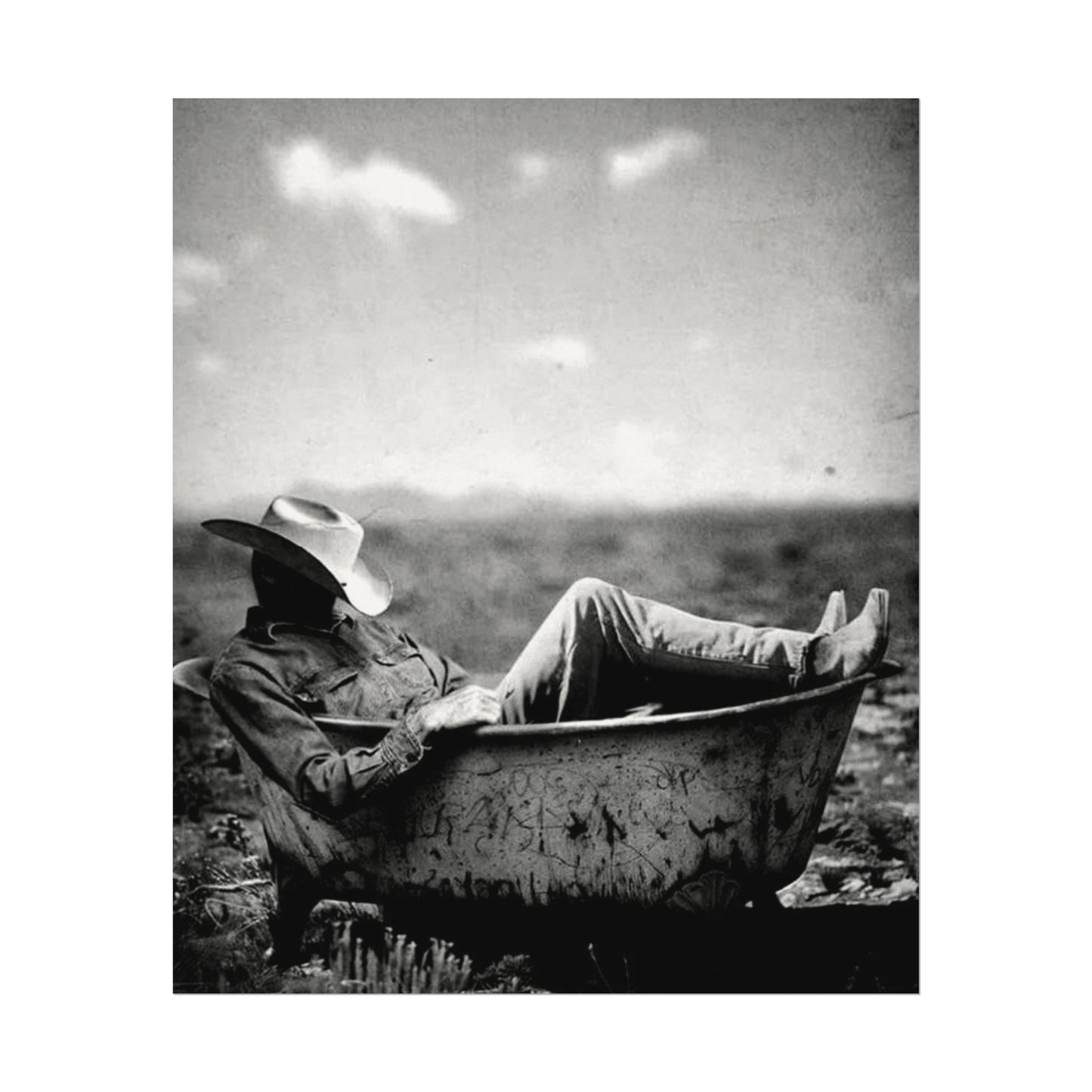 Washed & Weathered – Western Textured Watercolor Matte Posters