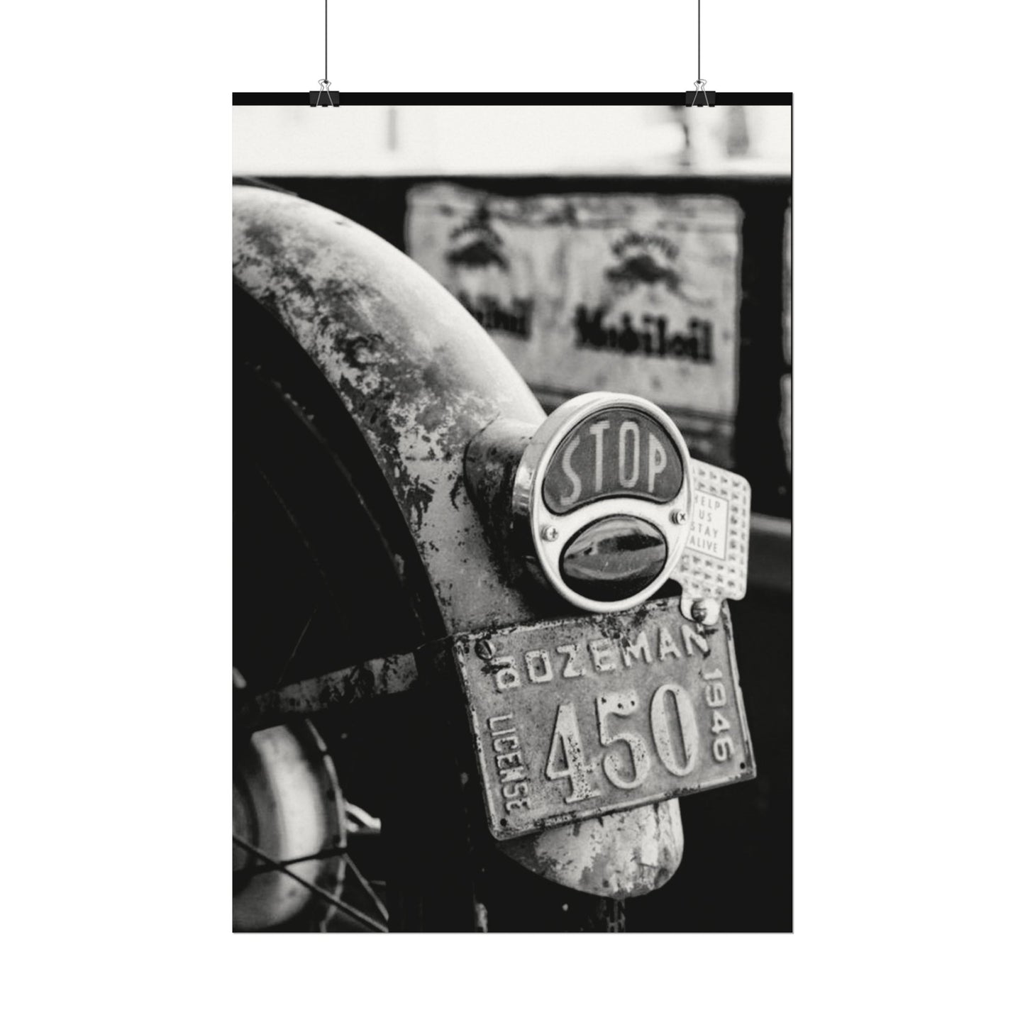 Motor Head Metal – Western Textured Watercolor Matte Posters