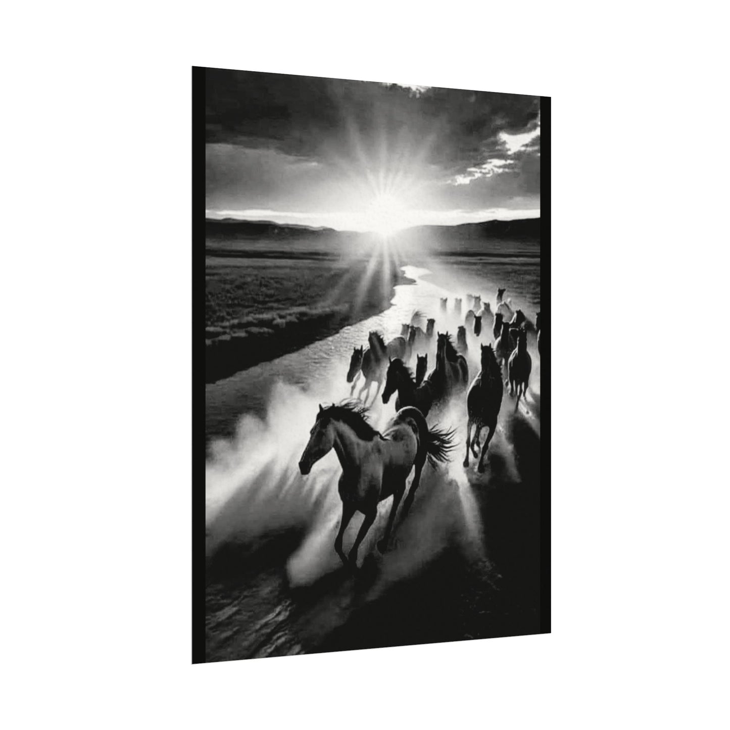 Chasing Dawns Grace – Western Textured Watercolor Matte Posters