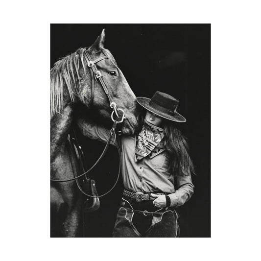 A Whisper Between Friends  – Western Textured Watercolor Matte Posters