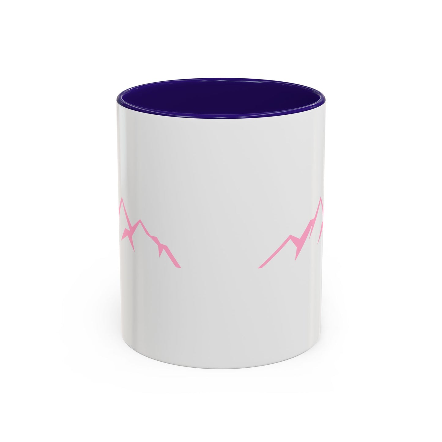 Mountain Vibes Mug | Colorful Coffee Mug | Artistic Drinkware | Gift for Nature Lovers | Hiking, Adventure, Pink Mountains