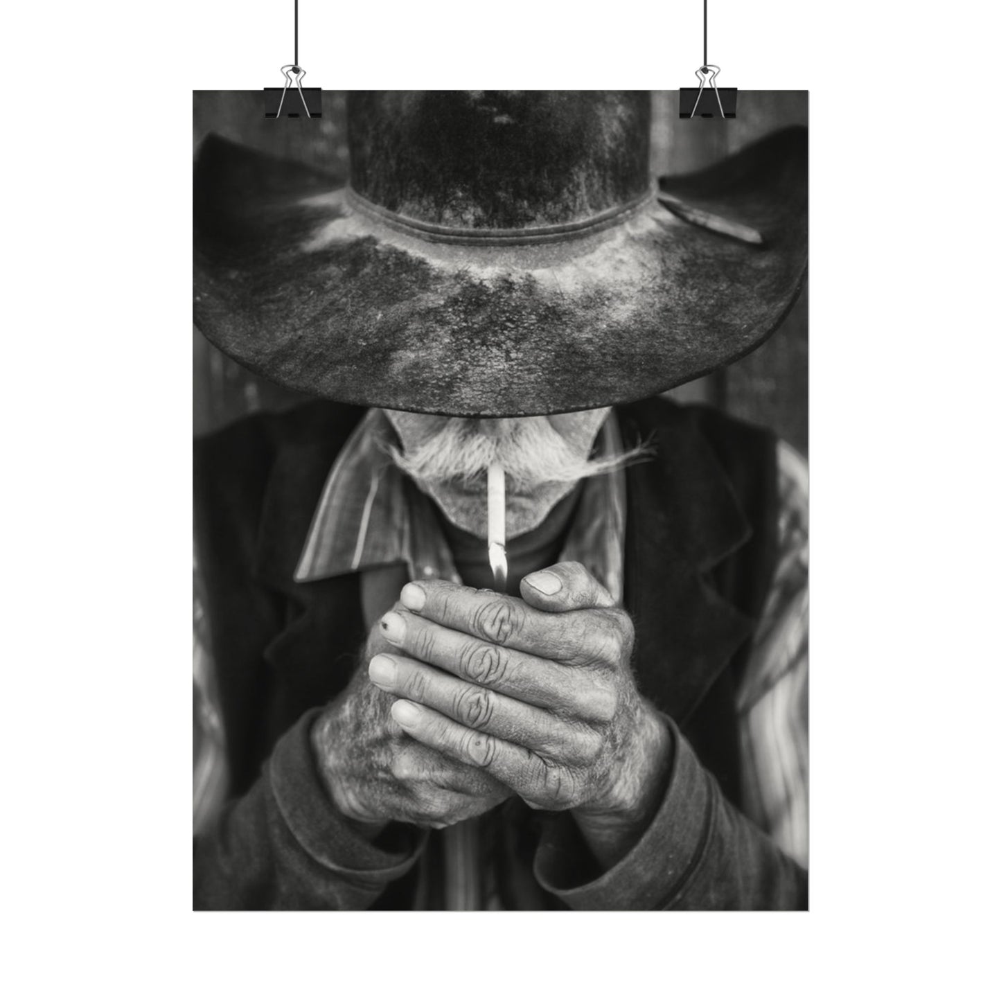 One More Draw – Western Textured Watercolor Matte Posters