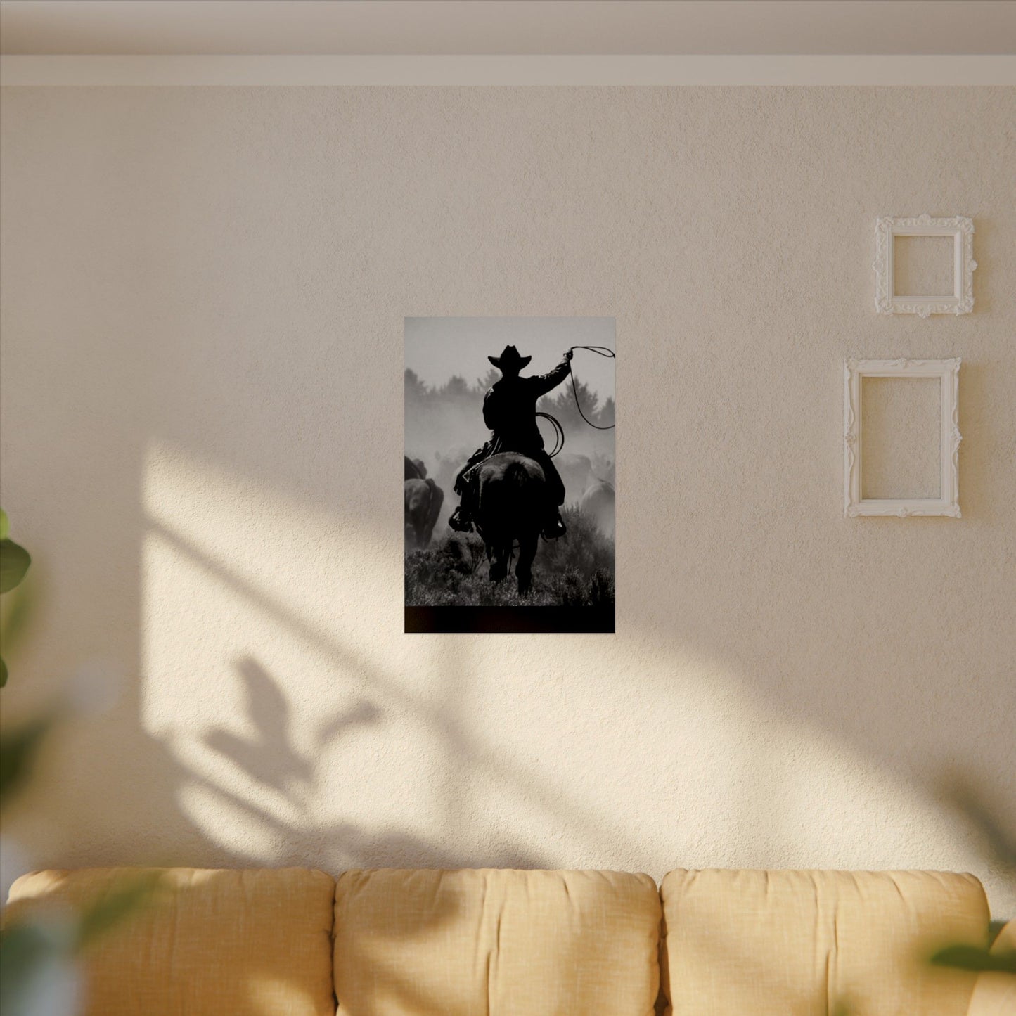 Bones Of The West  – Western Textured Watercolor Matte Posters