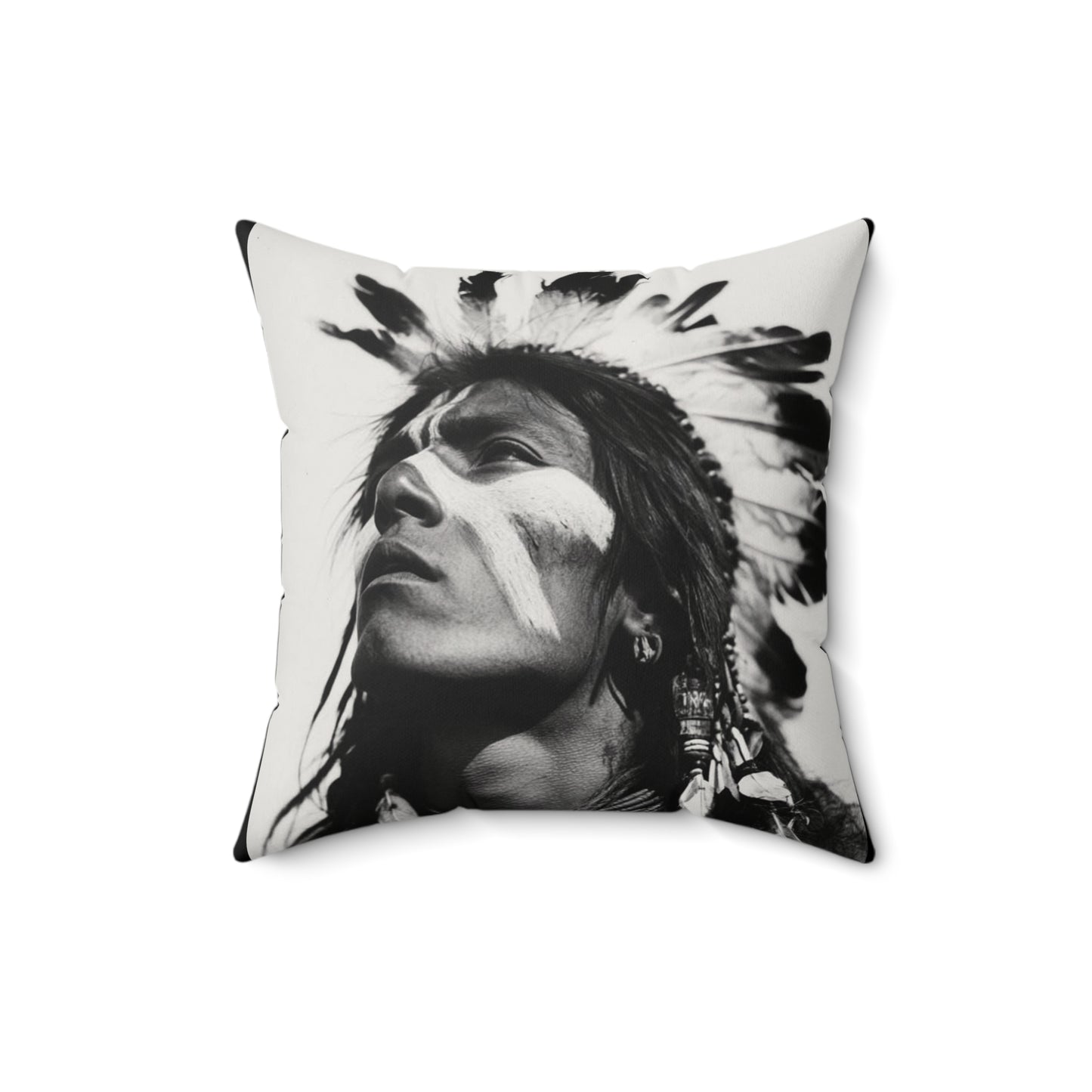 2 In 1 The Warrior & The Wolf Faux Suede Pillow, Cozy Home Decor, Motivational Cushion, Bohemian Bedroom Accessory, Unique Gift Idea, Stay Wild