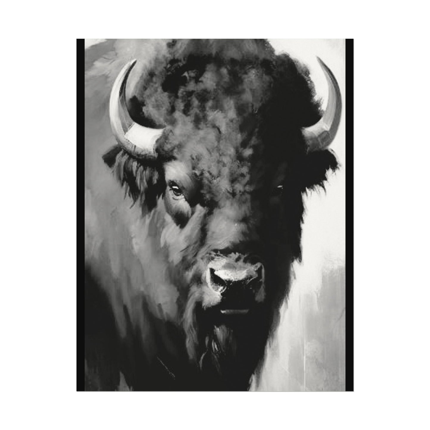 Buffalo Ridge – Western Textured Watercolor Matte Posters