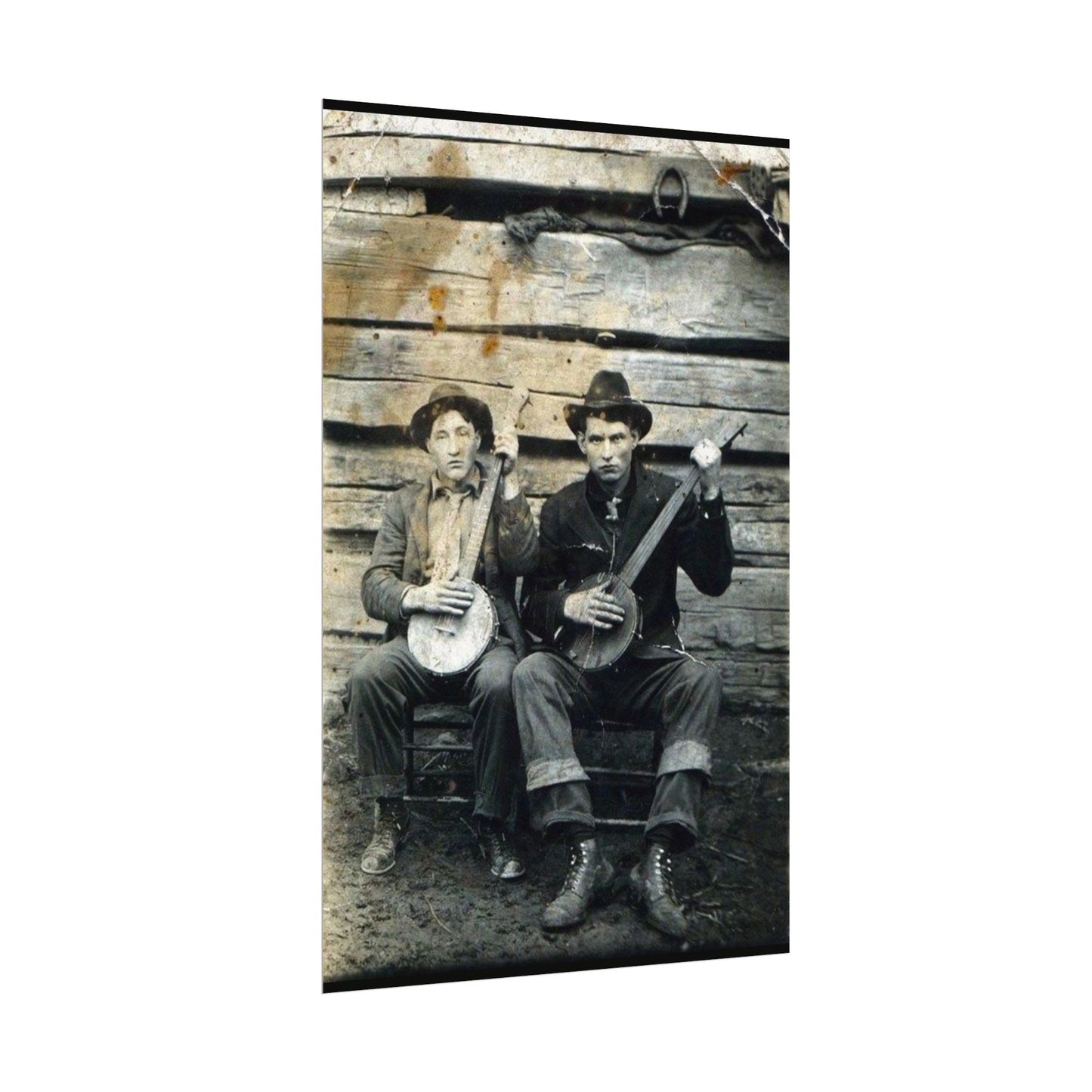 Mountain Music – Western Textured Watercolor Matte Posters