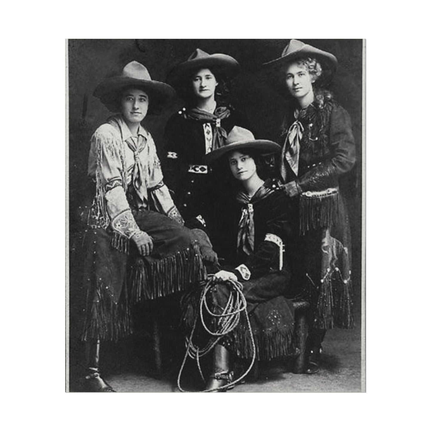 Daughters Of The Frontier – Western Textured Watercolor Matte Posters