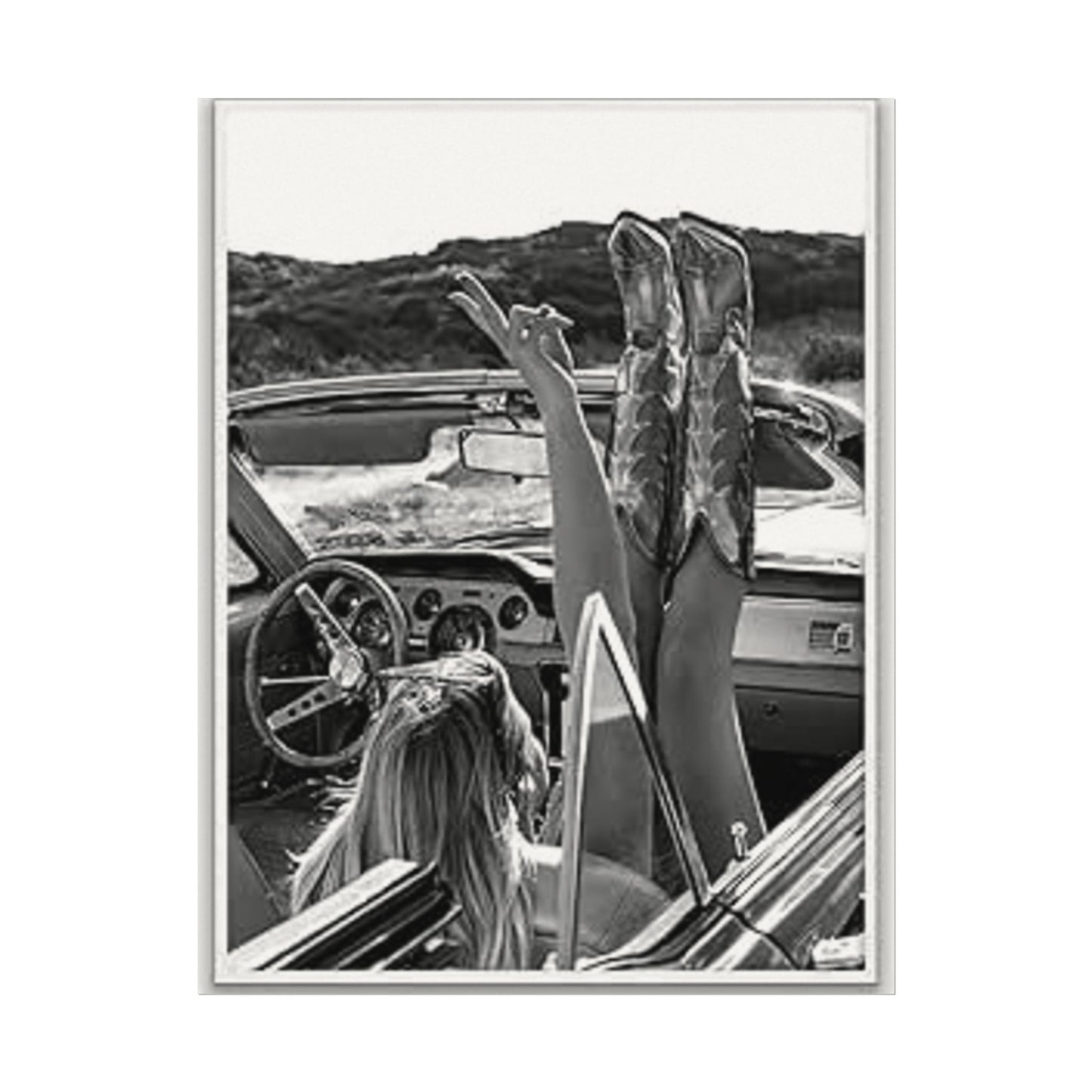 Wild At Heart – Western Textured Watercolor Matte Posters