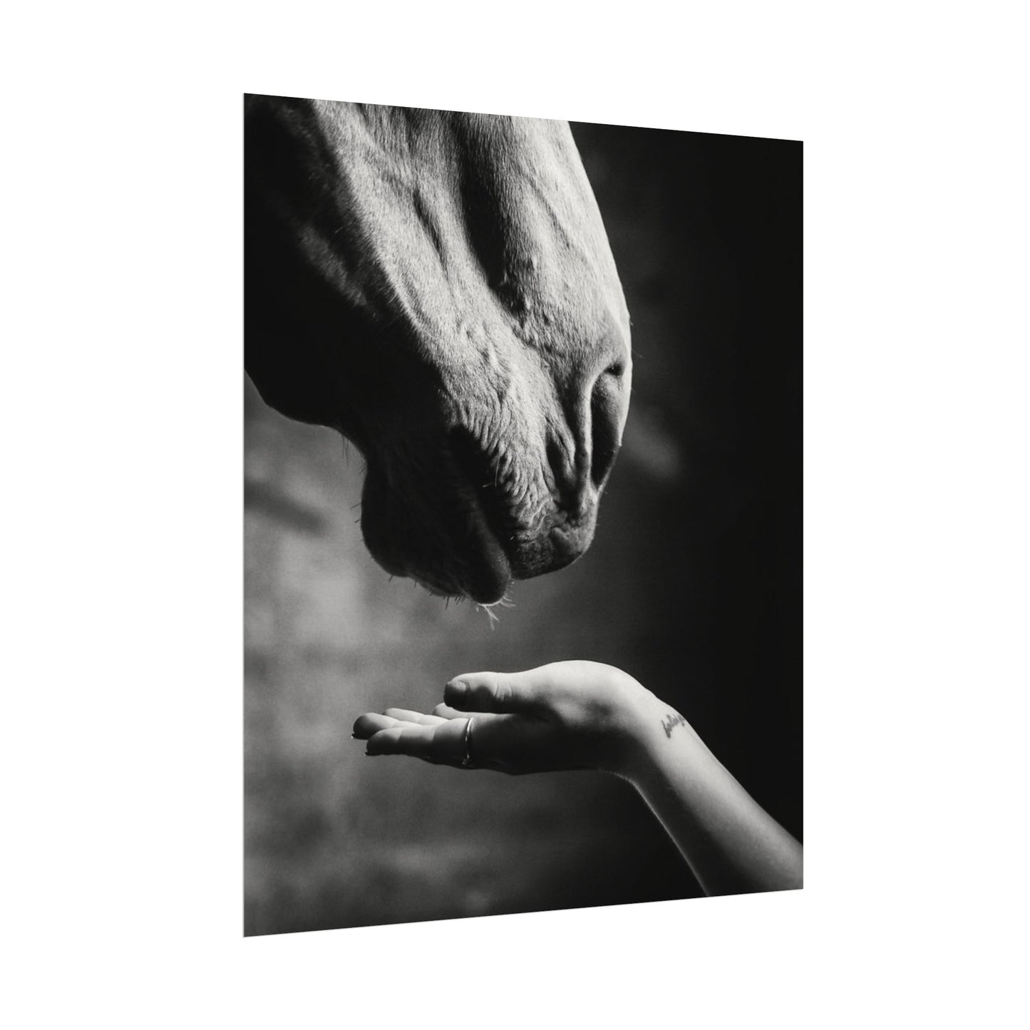 Whisper of Trust— The Unspoken Bond Textured Watercolor Matte Posters