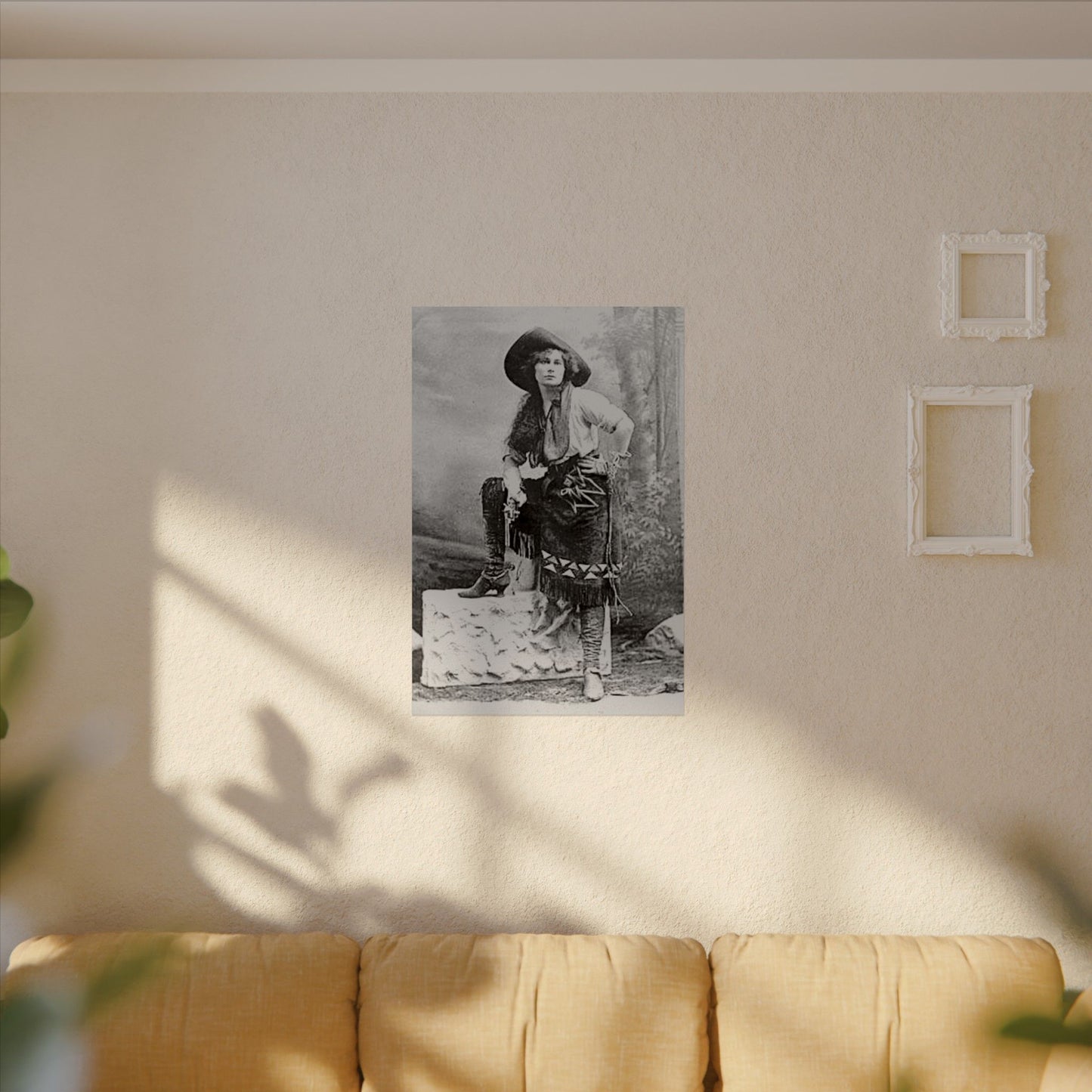 Wild Frontier Rose– Western Textured Watercolor Matte Posters