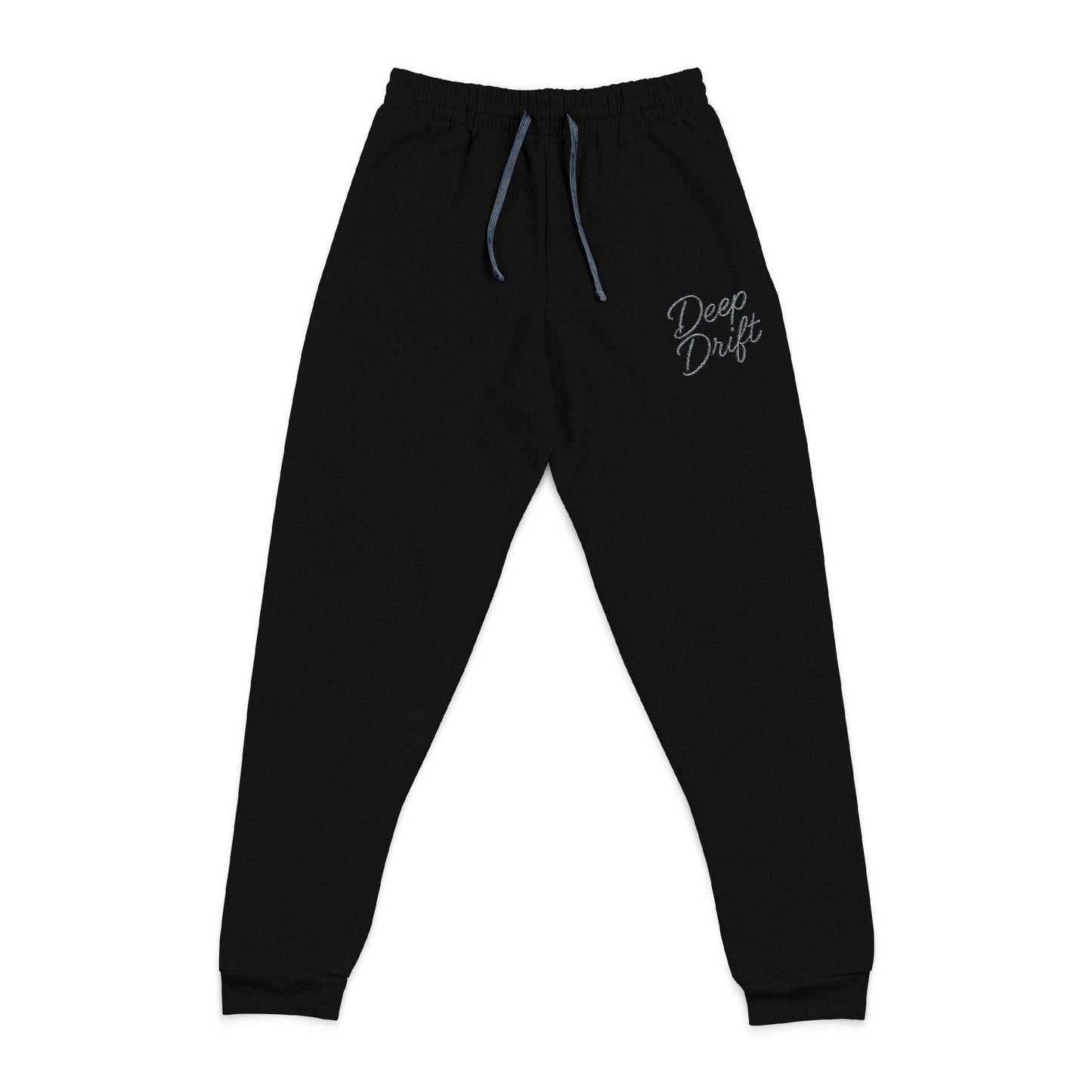 Deep Drift Embroidered 'Bone Daddy' Grey Joggers — Casual Comfort Sweatpants