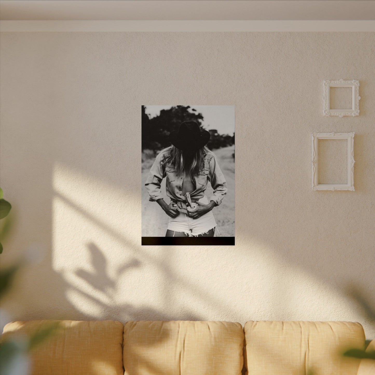 Denim Dreamer– Western Textured Watercolor Matte Posters