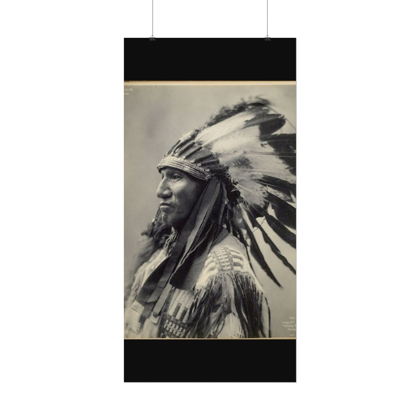 Black Rock Sioux – Western Textured Watercolor Matte Posters