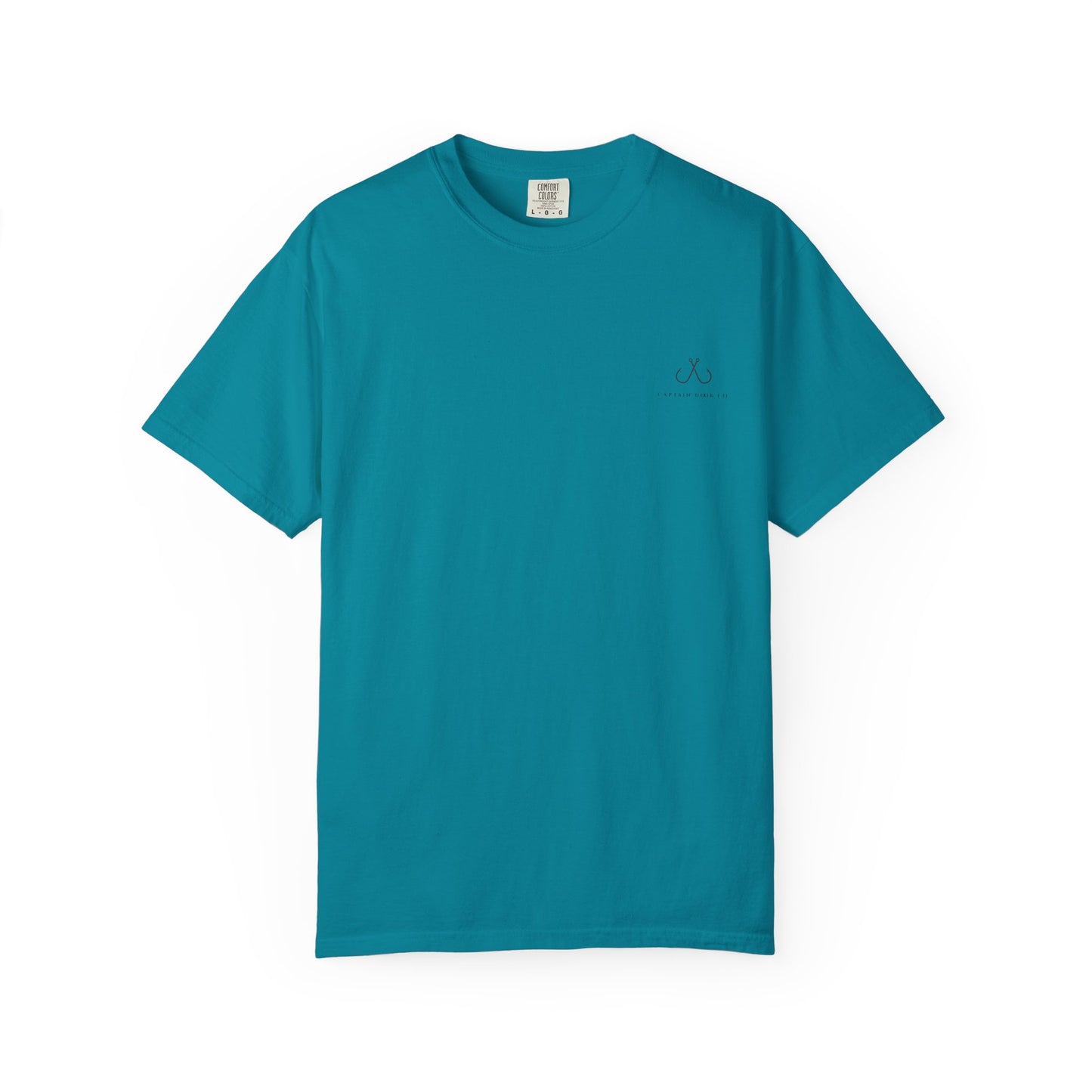 Deep Drift Fishing T-Shirt - Green & Blue Fishing Tee for Angler Lovers, Shark Lovers, Ocean Tee