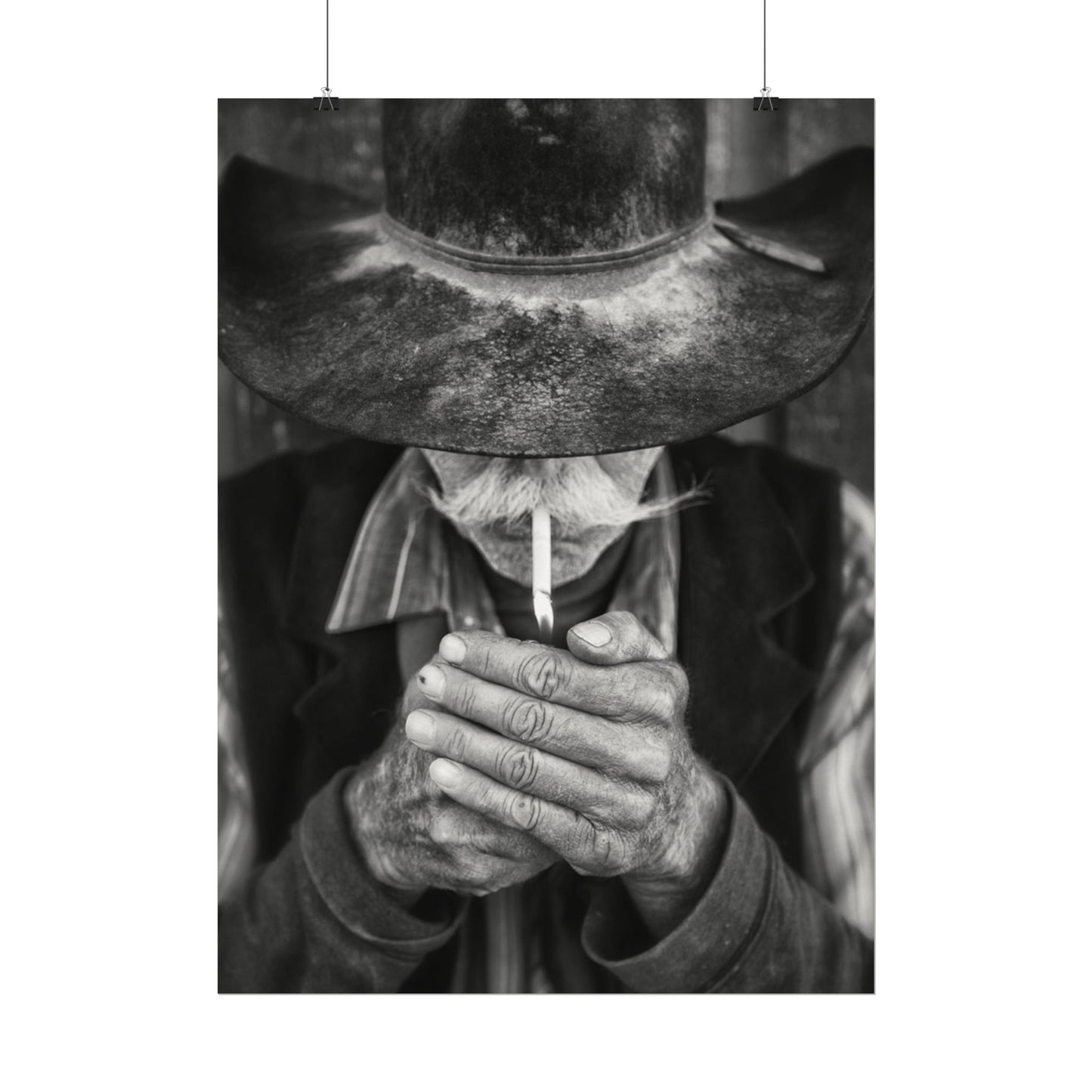 One More Draw – Western Textured Watercolor Matte Posters