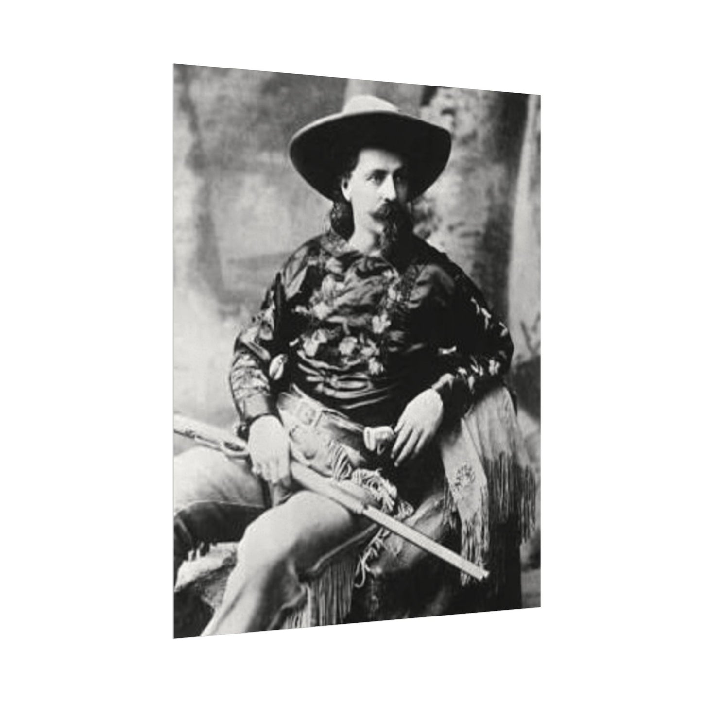 Wild Bill – Western Textured Watercolor Matte Posters