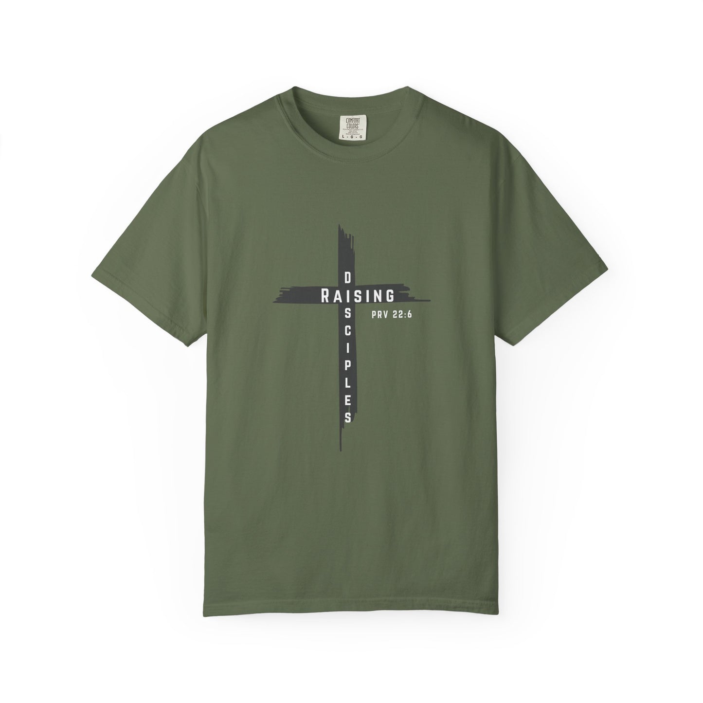 Raising Disciple Garment-Dyed T-Shirt for Faith Wear, Christian Apparel, Spiritual Gift, Youth Group Outfit, Church Merchandise,