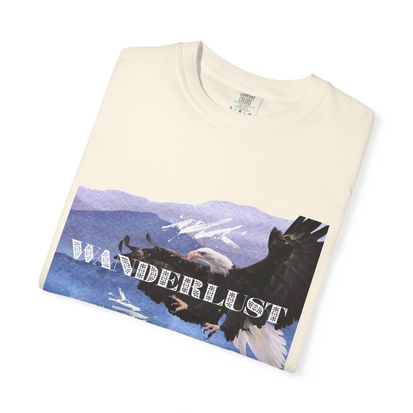 Soaring High Wildlife Adventure Tee Unisex Garment-Dyed T-shirt, Boho Nature Tee, Camping Shirt, Adventure Apparel, Gift for Wilderness Lovers, Angler Lover Giftd