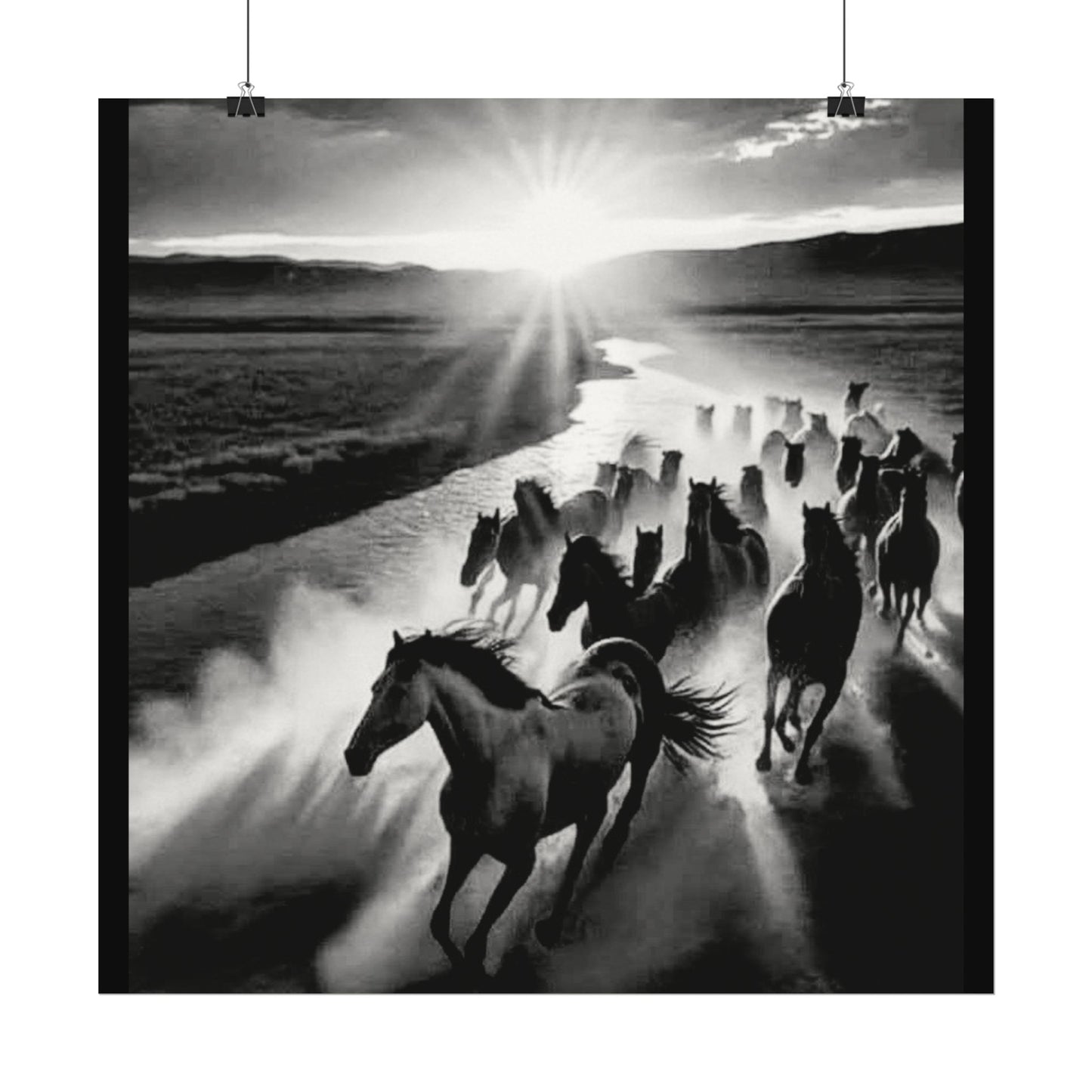 Chasing Dawns Grace – Western Textured Watercolor Matte Posters