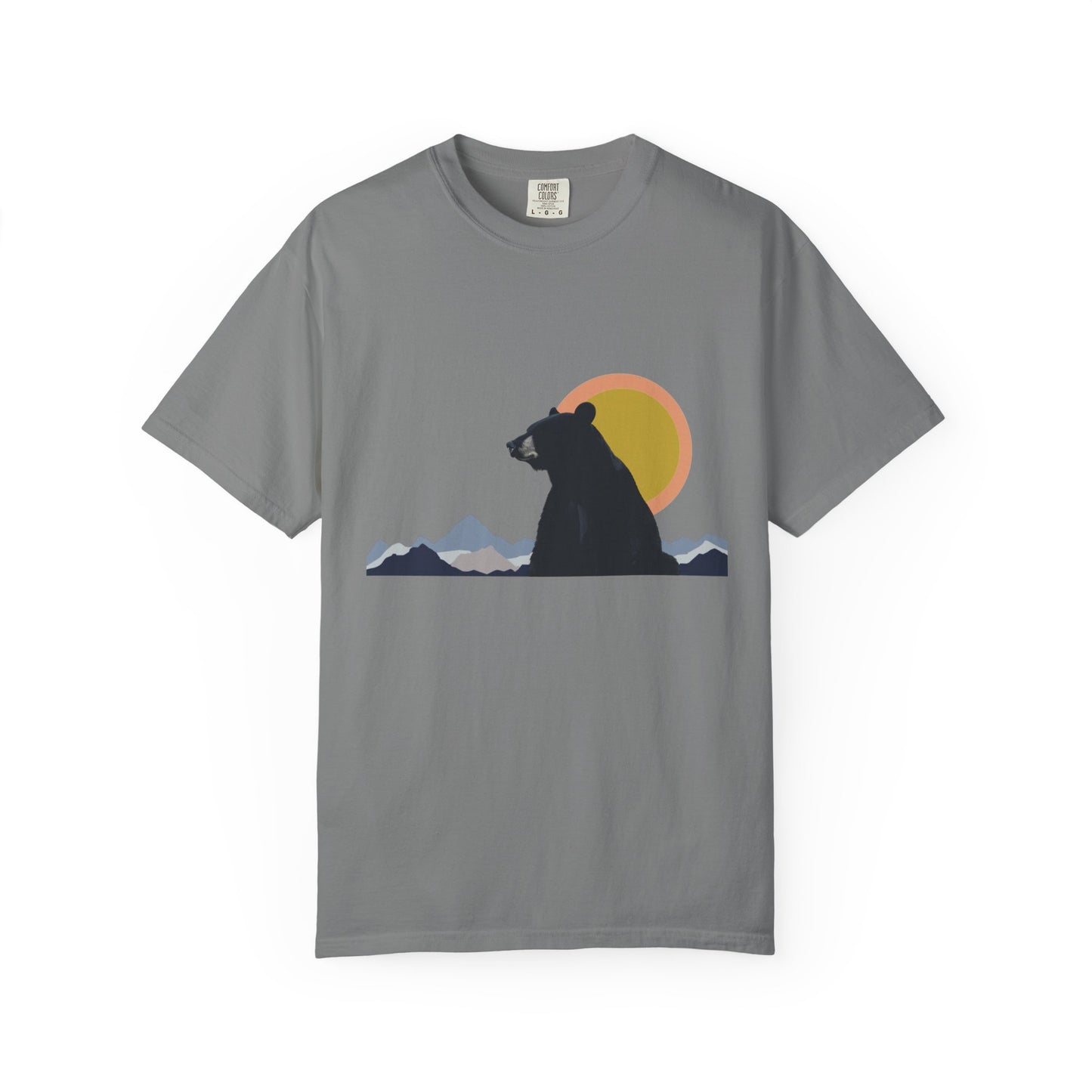 Bear Wildlife Adventure Tee Unisex Garment-Dyed T-shirt, Boho Nature Tee, Camping Shirt, Adventure Apparel, Gift for Wilderness Lovers
