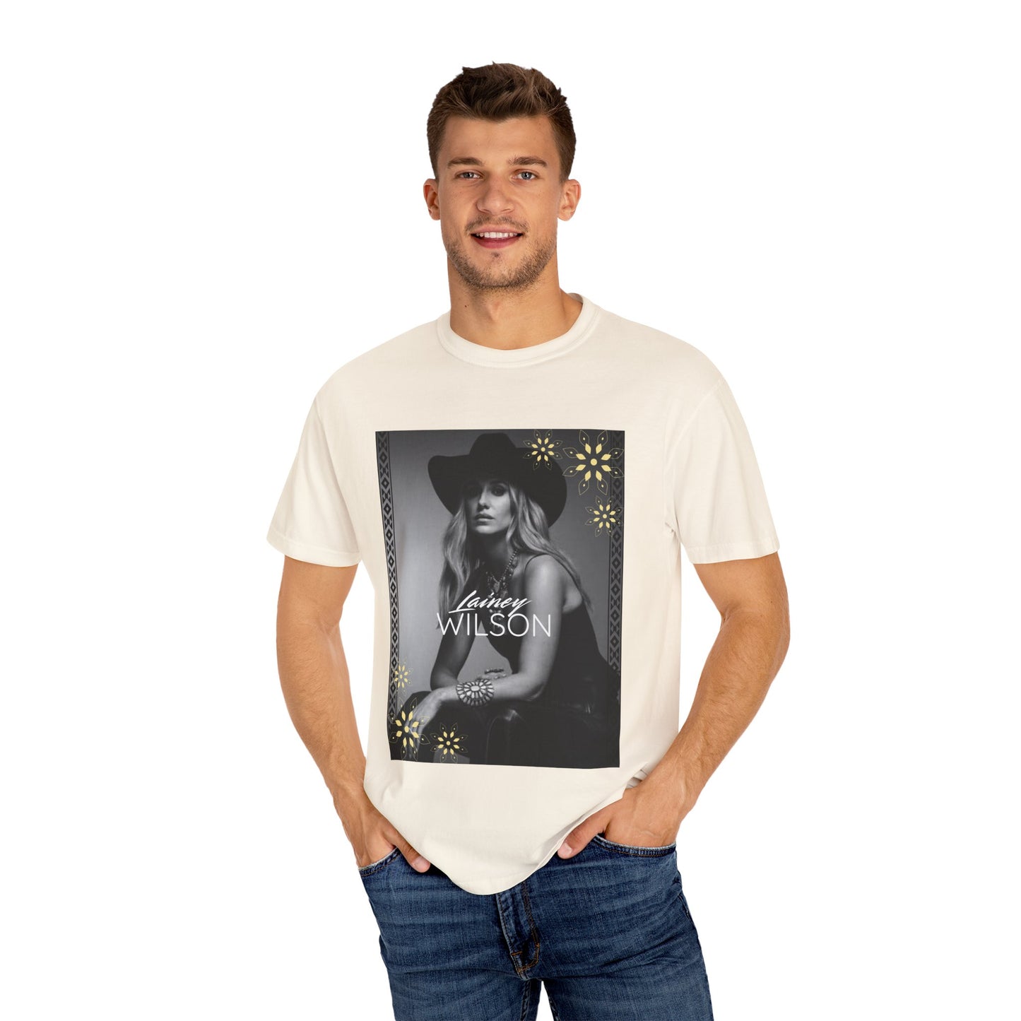 Lainey Bohemian Floral Graphic T-shirt, Unisex Vintage Style Tee, Perfect for Summer Festivals, Casual Everyday Wear, Great Gift Idea