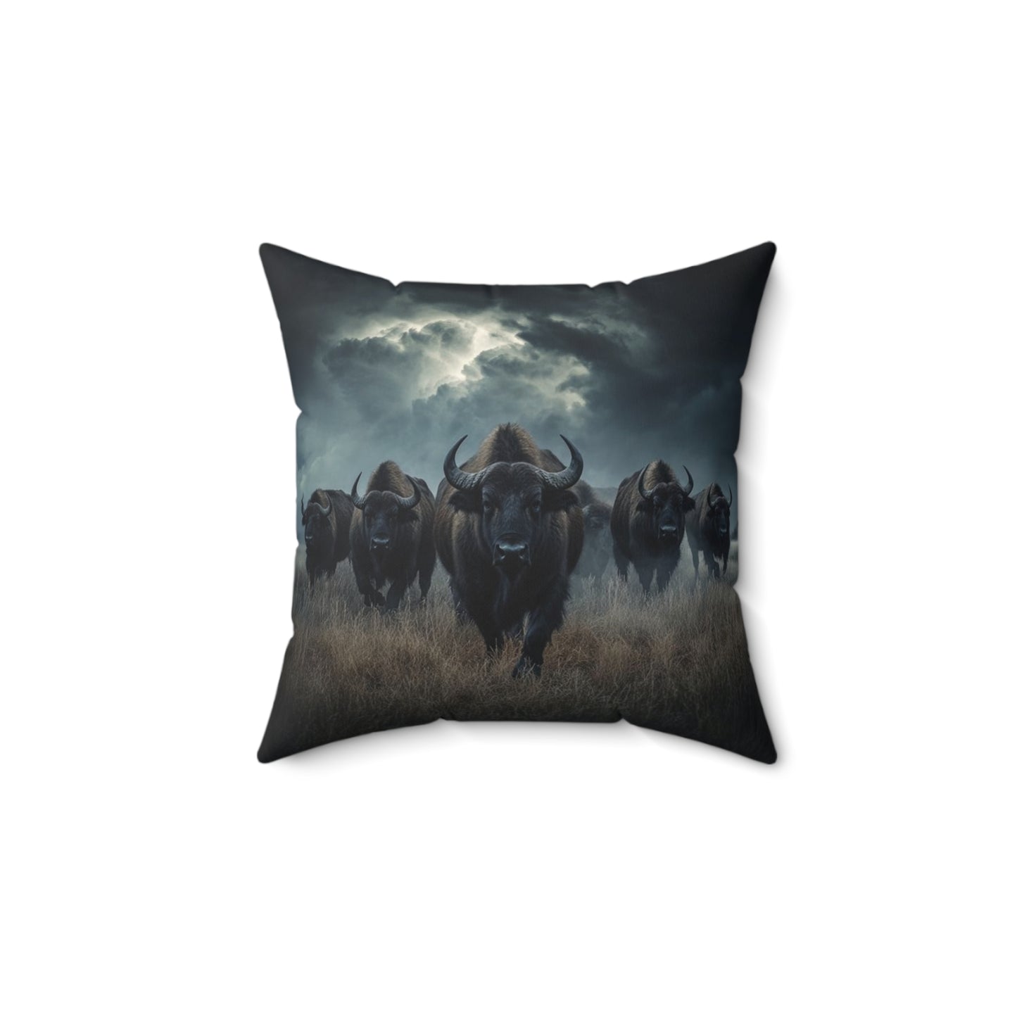 2 in 1 Bison Faux Suede Pillow, Cozy Home Decor, Motivational Cushion, Bohemian Bedroom Accessory, Unique Gift Idea