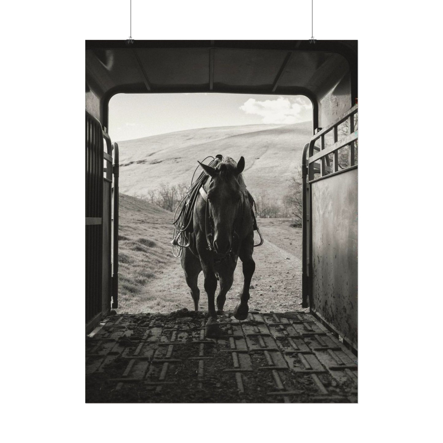 Leathered & Loaded – Western Textured Watercolor Matte Posters