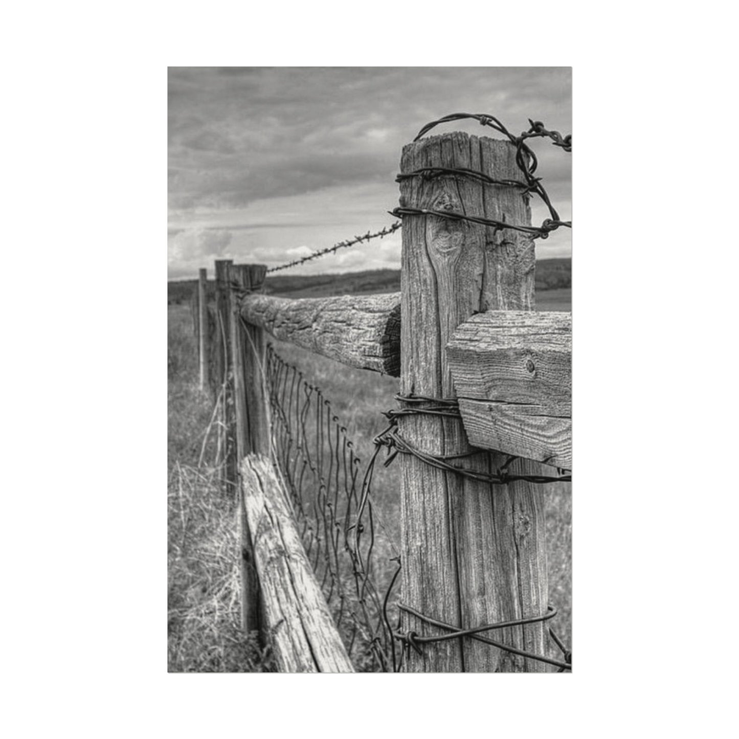 What Lies Between Frontiers– Western Textured Watercolor Matte Posters