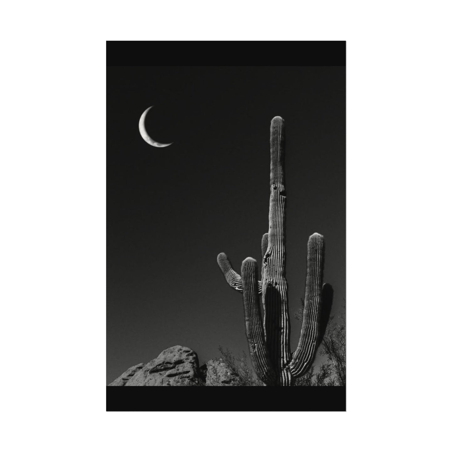 Desert Night Sky– Western Textured Watercolor Matte Posters