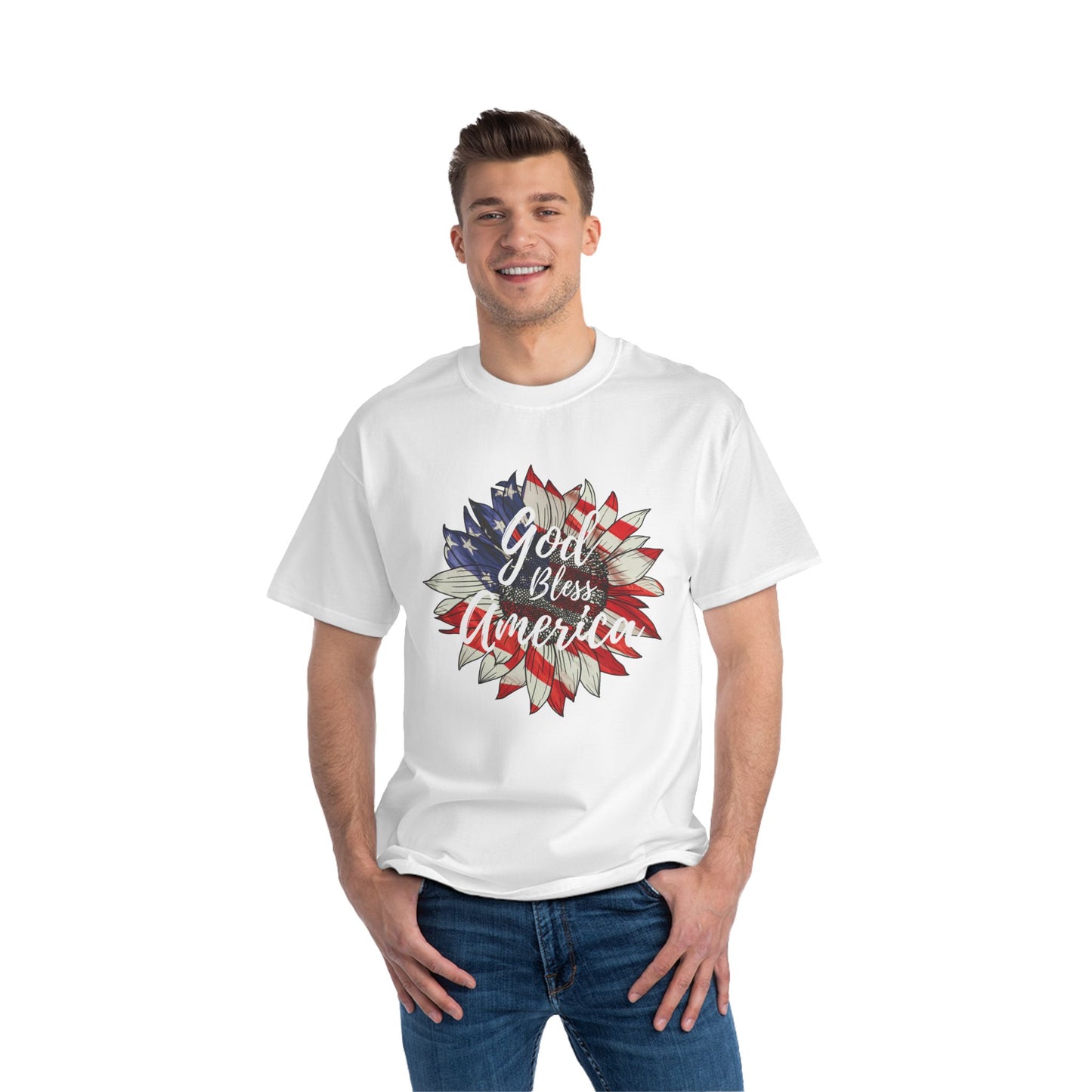 God Bless America Patriotic T-Shirt | America 1776 Design, Fourth of July Shirt, Independence Day Tee, Memorial Day Top, Gift for Veterans
