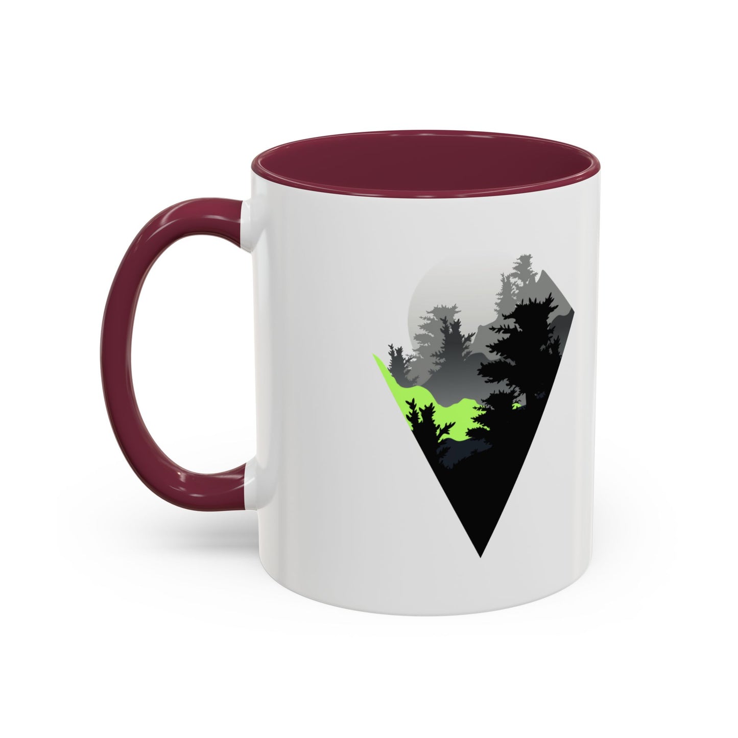 Sleek Forest Mug: Nature-Inspired Coffee Cup, Perfect for Outdoor Lovers, Gift for Nature Enthusiasts, Eco-Friendly Present