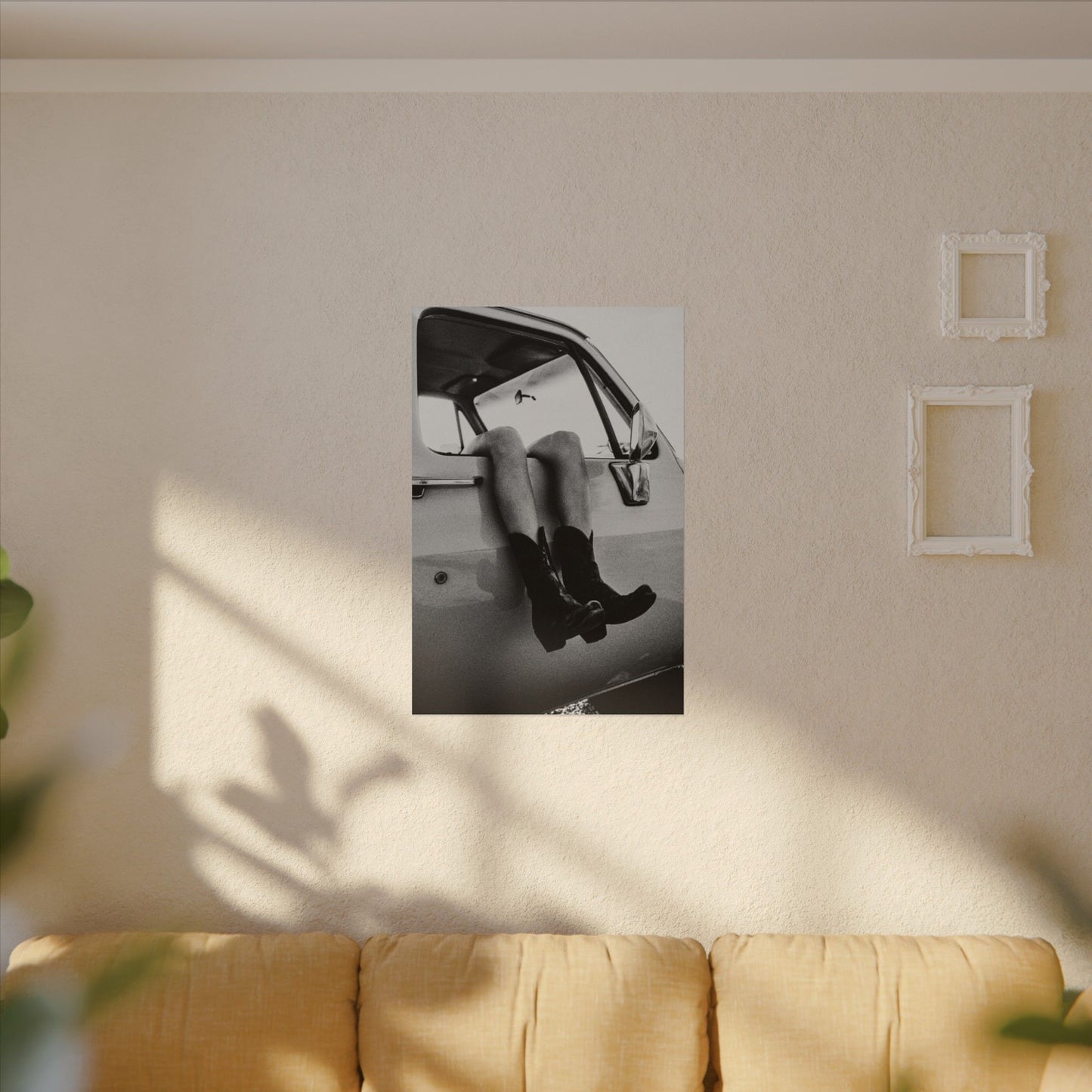 Kick'n Off The Dust— Saddle Up Western Textured Watercolor Matte Posters