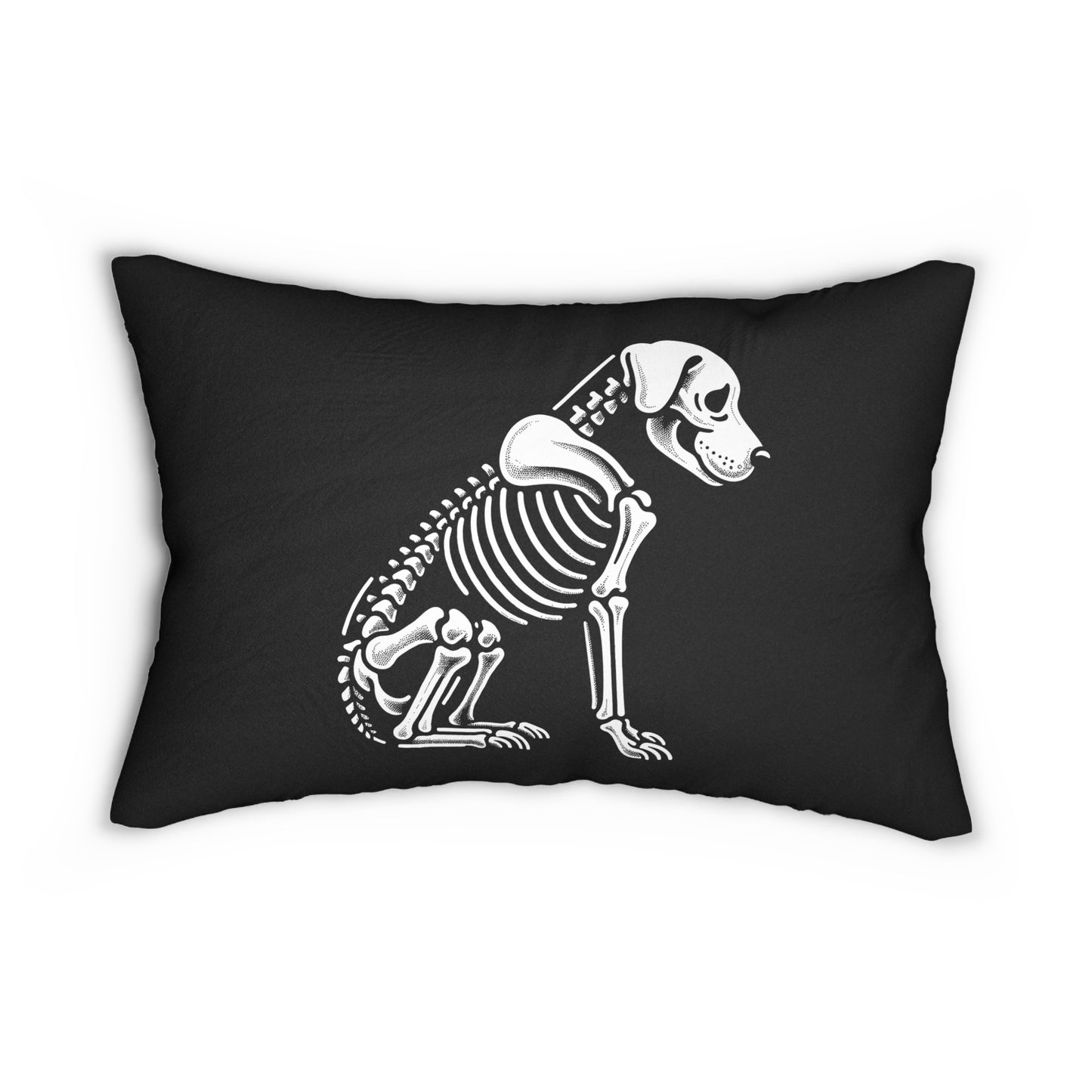 2 In 1 Skeleton Boy & Girl Dog Lumbar Pillow, Farmhouse Decor, Cozy Home Accent, Halloween, Unique Gift for Animal Lovers, Boho Cushion